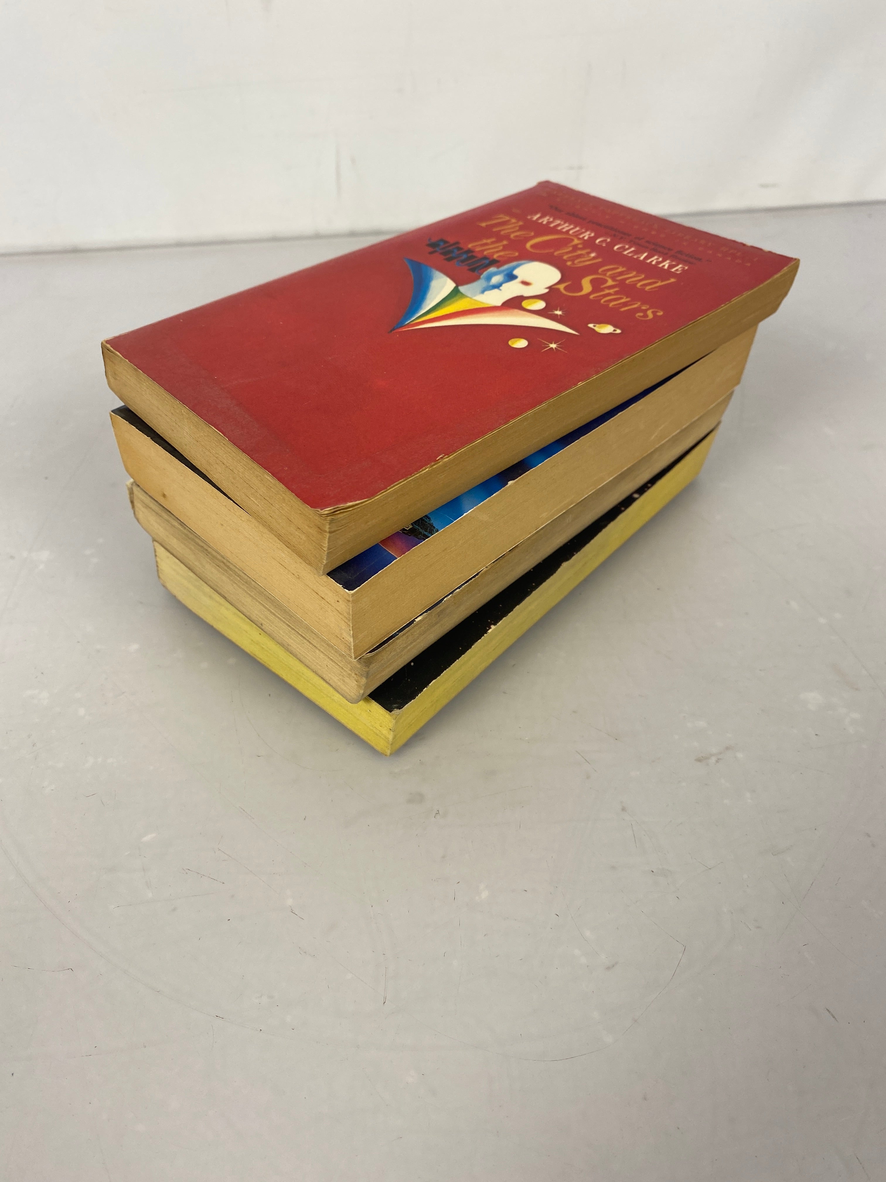 Lot of 4 Science Fiction paperbacks Arthur C. Clarke 1956-1989