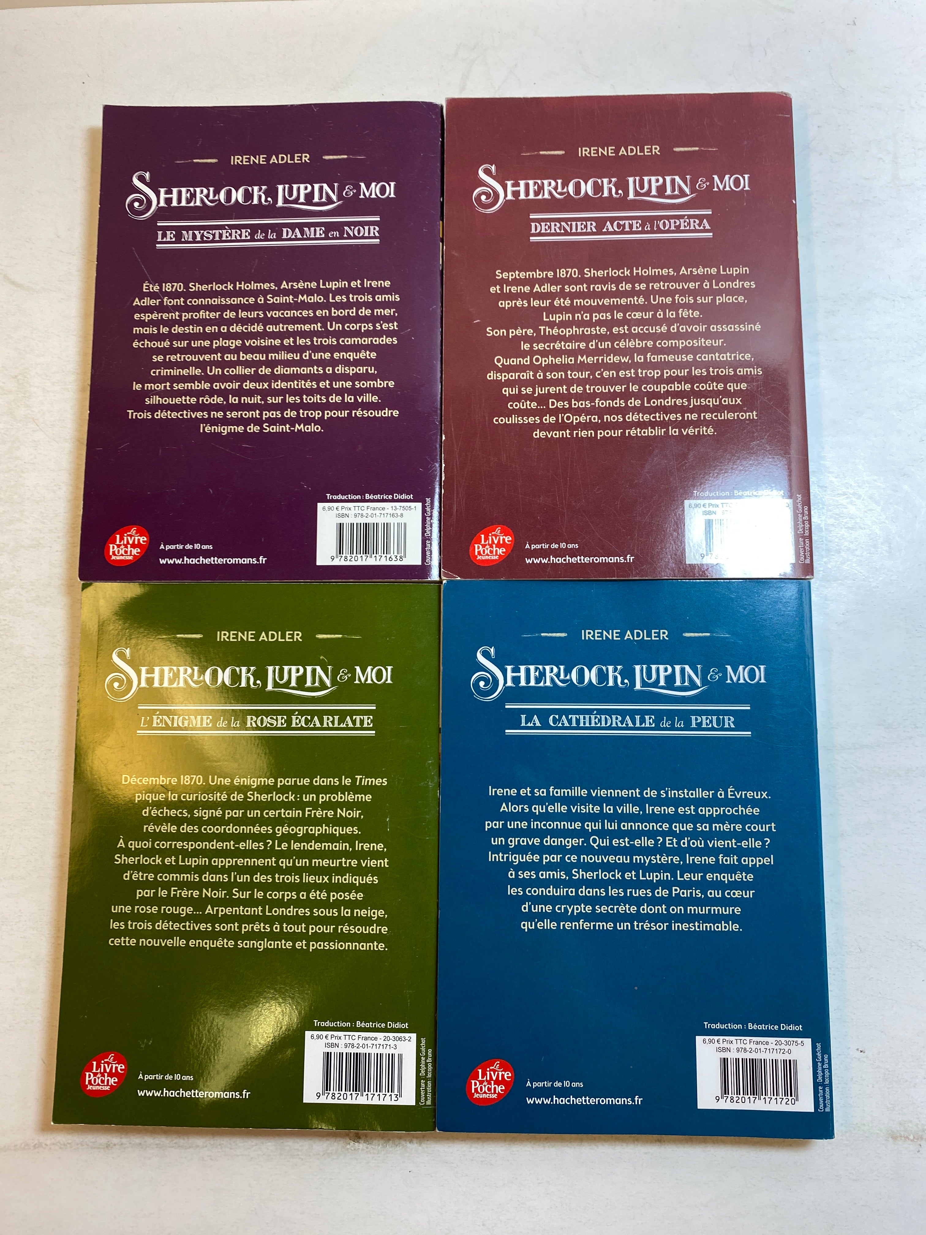 Lot of 4 Sherlock Lupin & Moi French Mystery Novels 2022