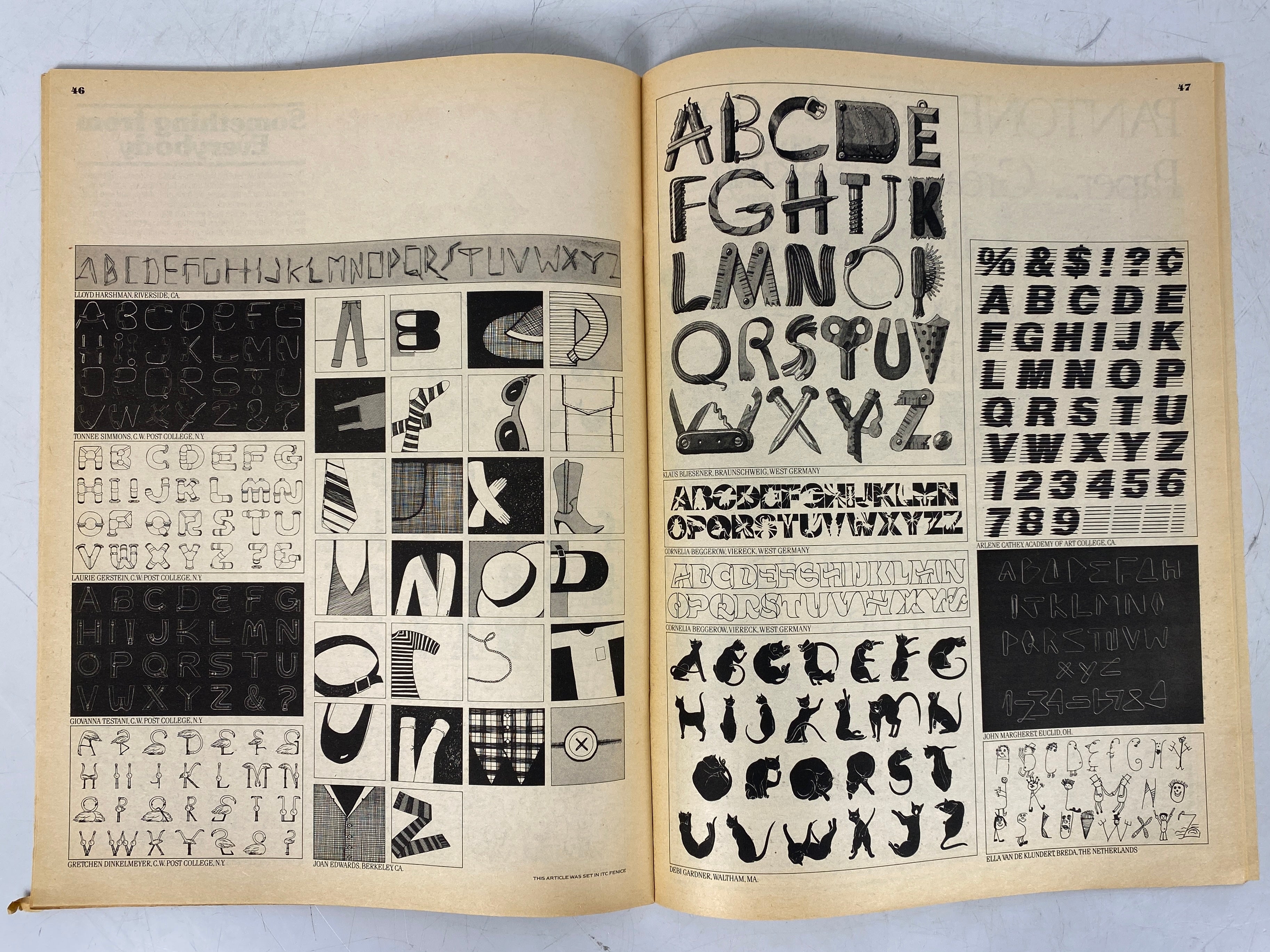 Lot of 4 Upper and Lower Case Magazine (1981) Complete