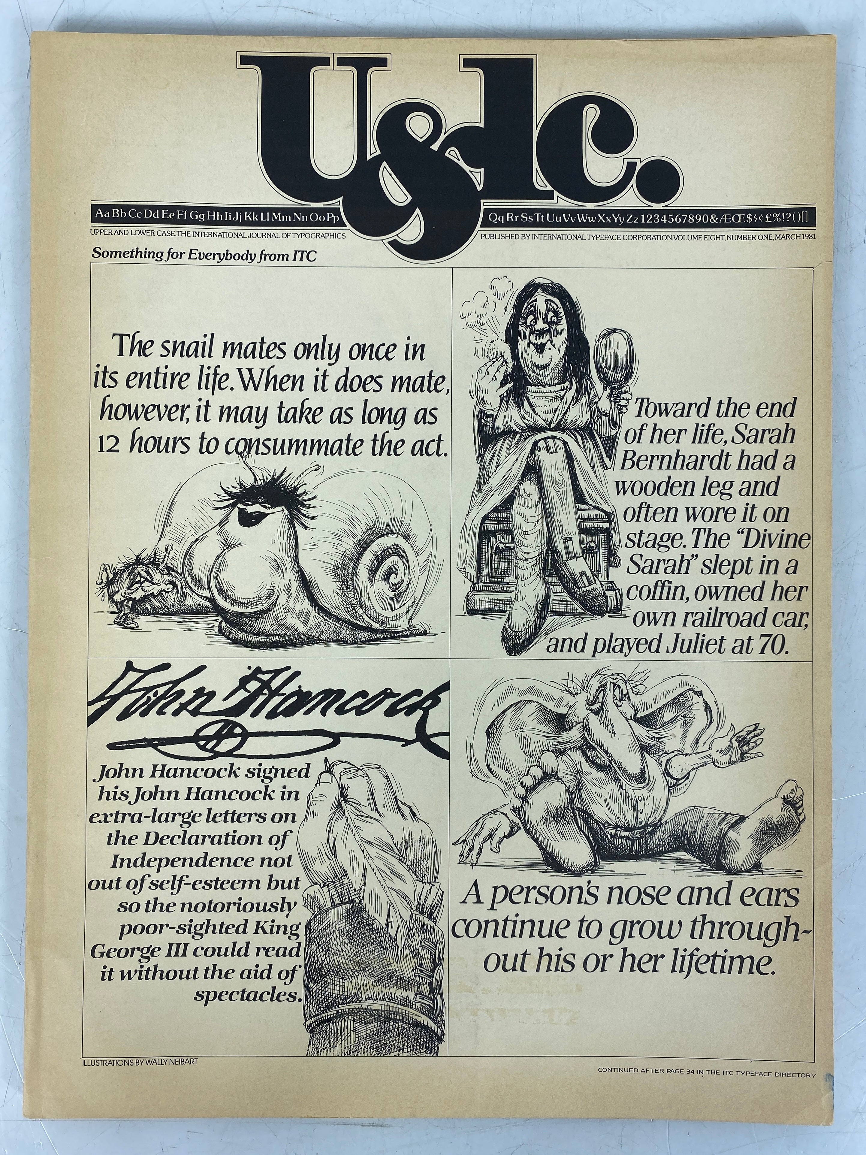 Lot of 4 Upper and Lower Case Magazine (1981) Complete