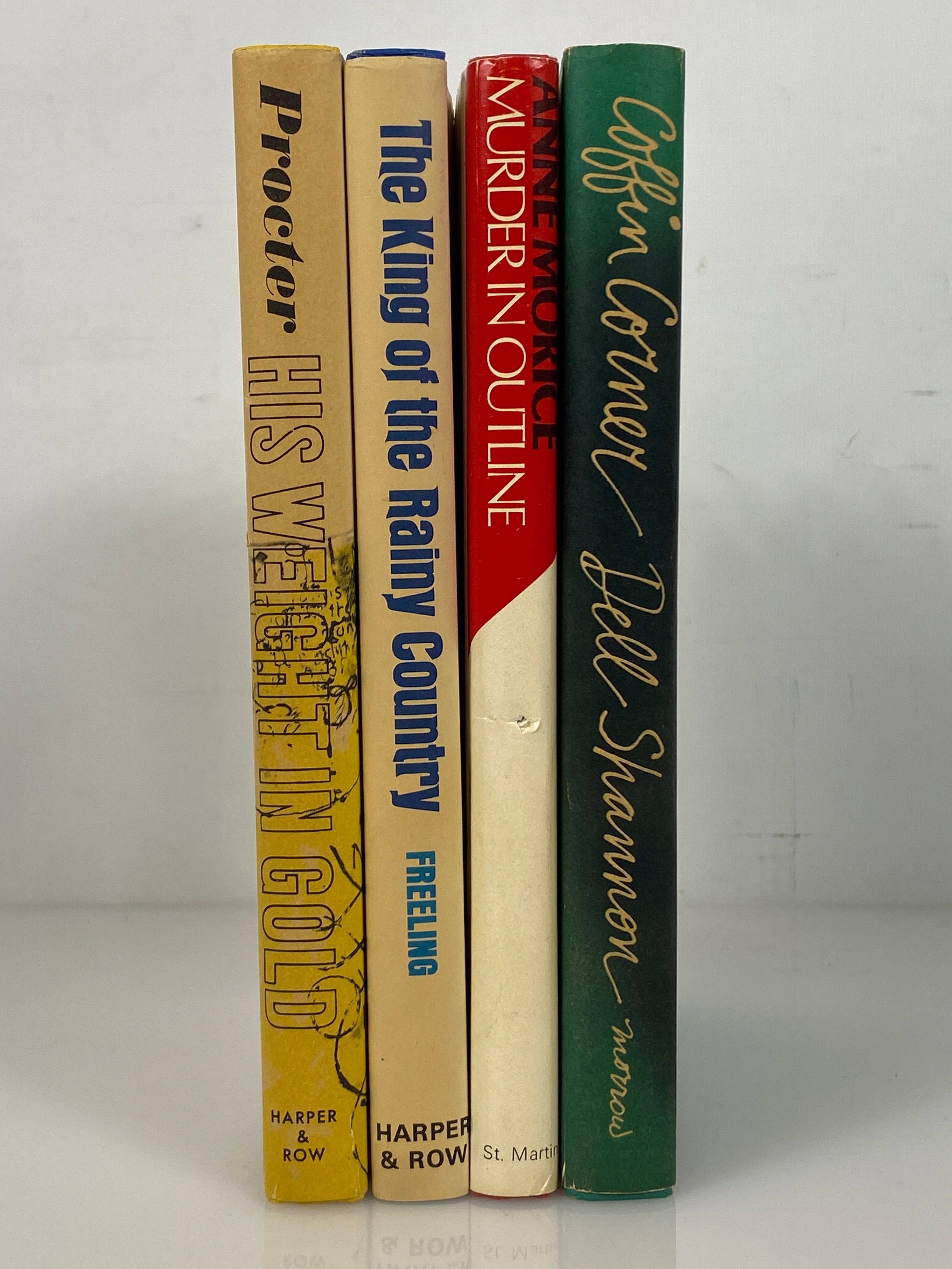 Lot of 4 Vintage Mystery/Suspense Novels 1965-79 HC DJ BCE