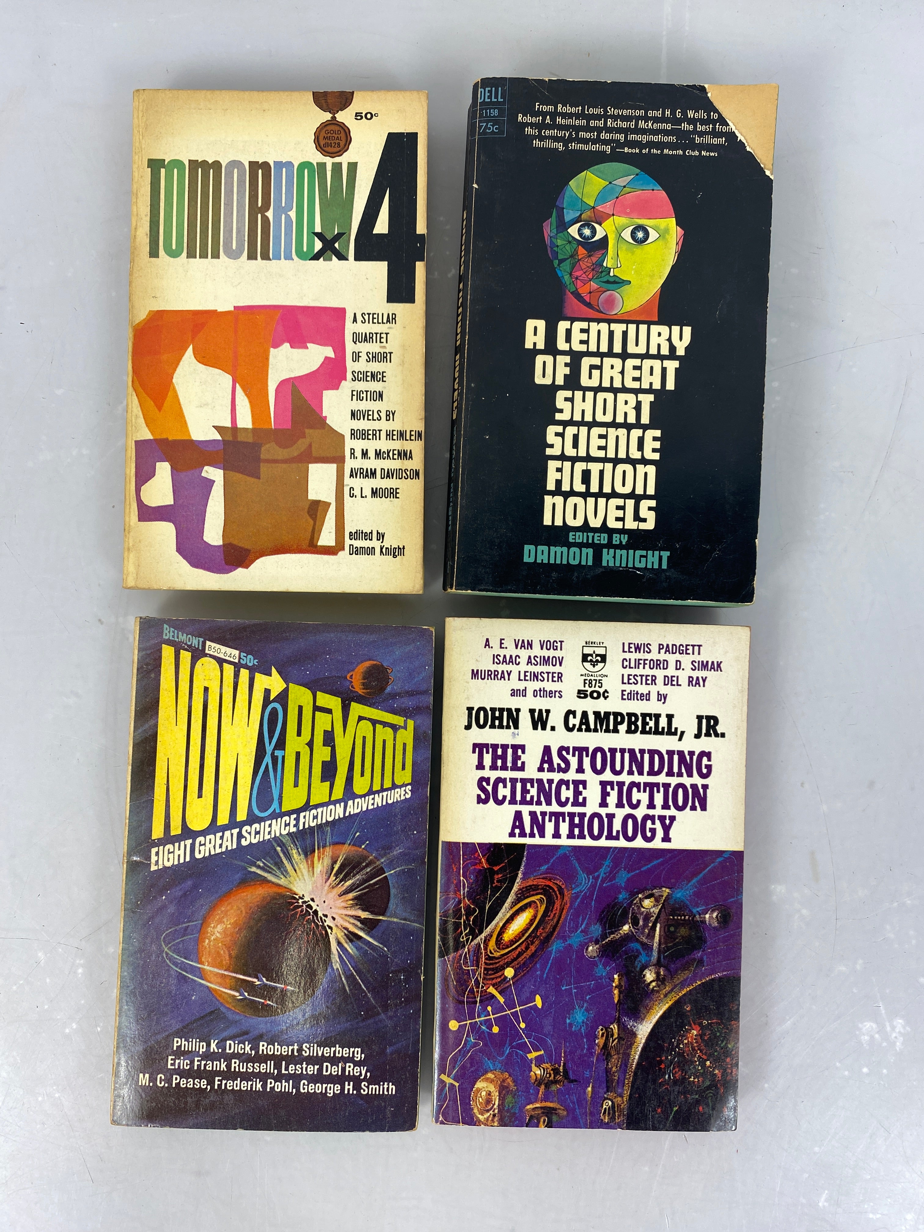 Lot of 4 Vintage Science Fiction Anthologies 1958-1965