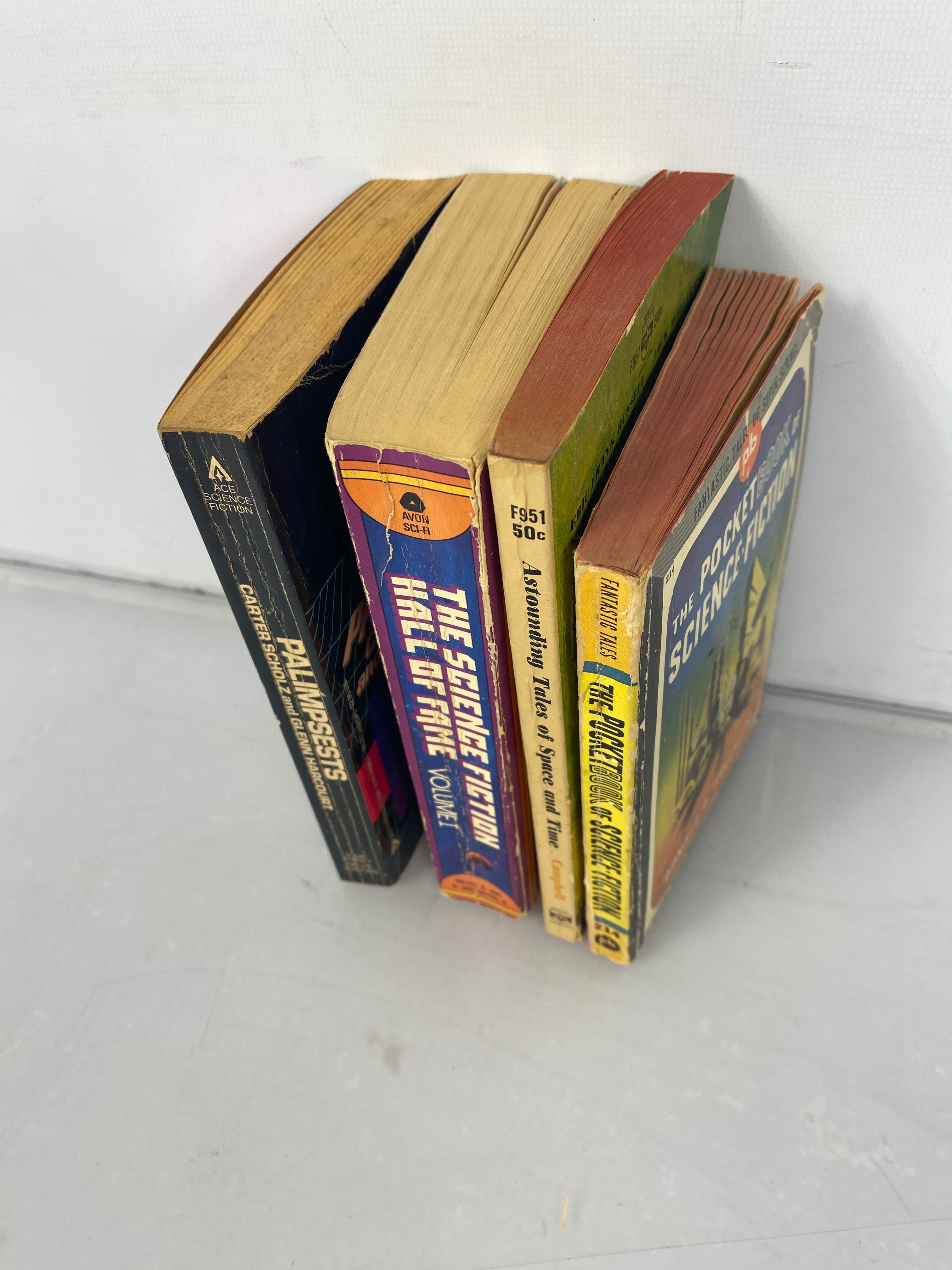 Lot of 4 Vintage Science Fiction Collection paperbacks 1943-1984