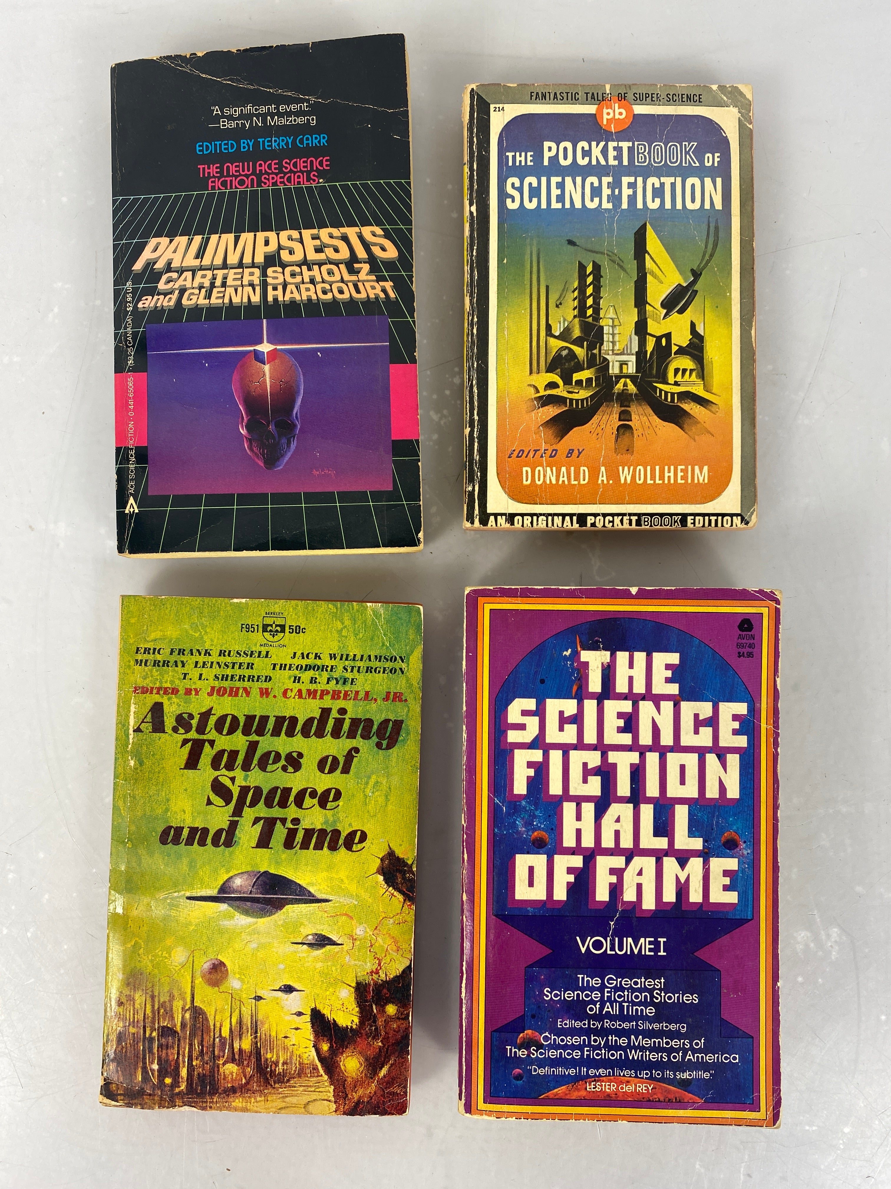 Lot of 4 Vintage Science Fiction Collection paperbacks 1943-1984
