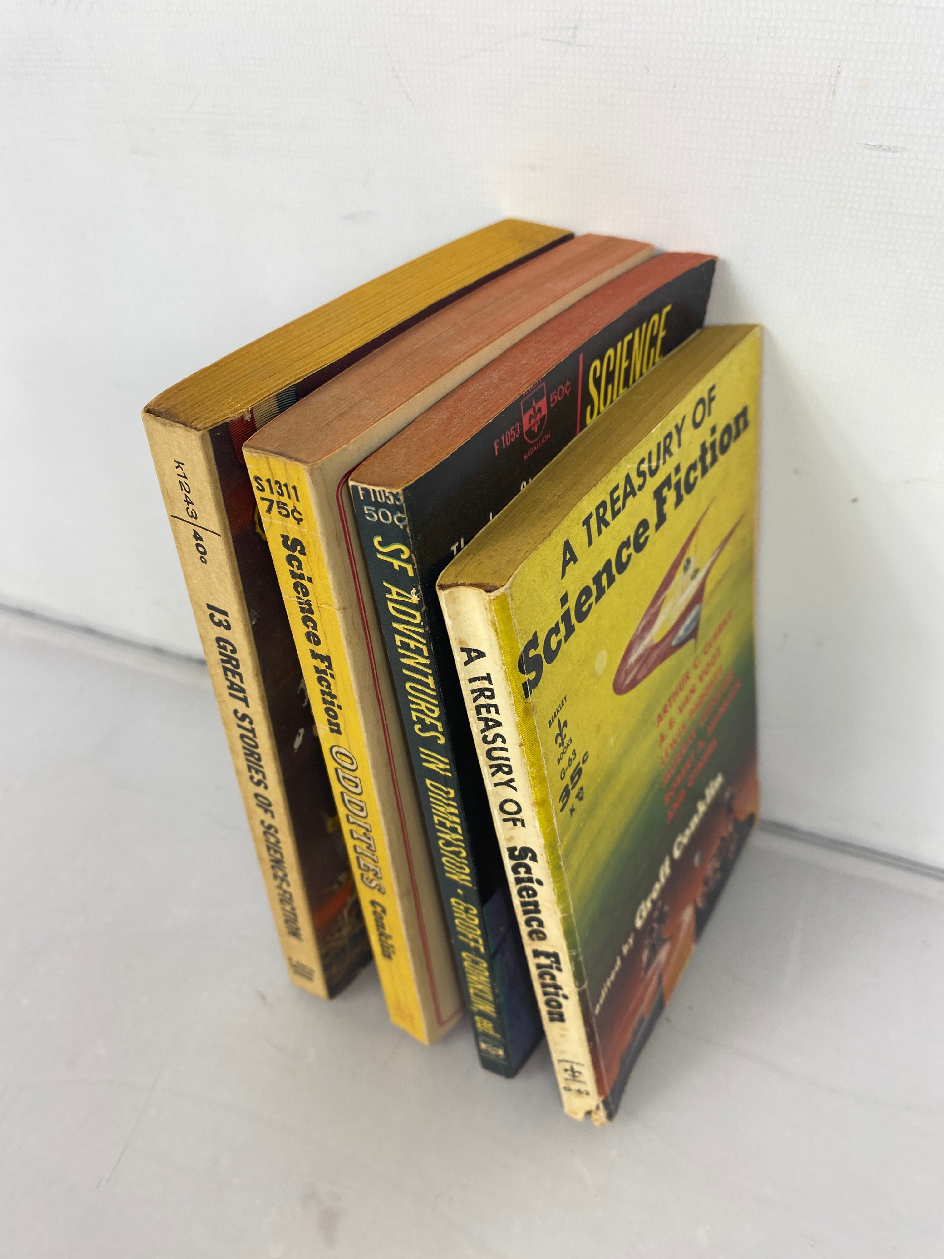 Lot of 4 Vintage Science Fiction Collection paperbacks Groff Conklin 1948-1966