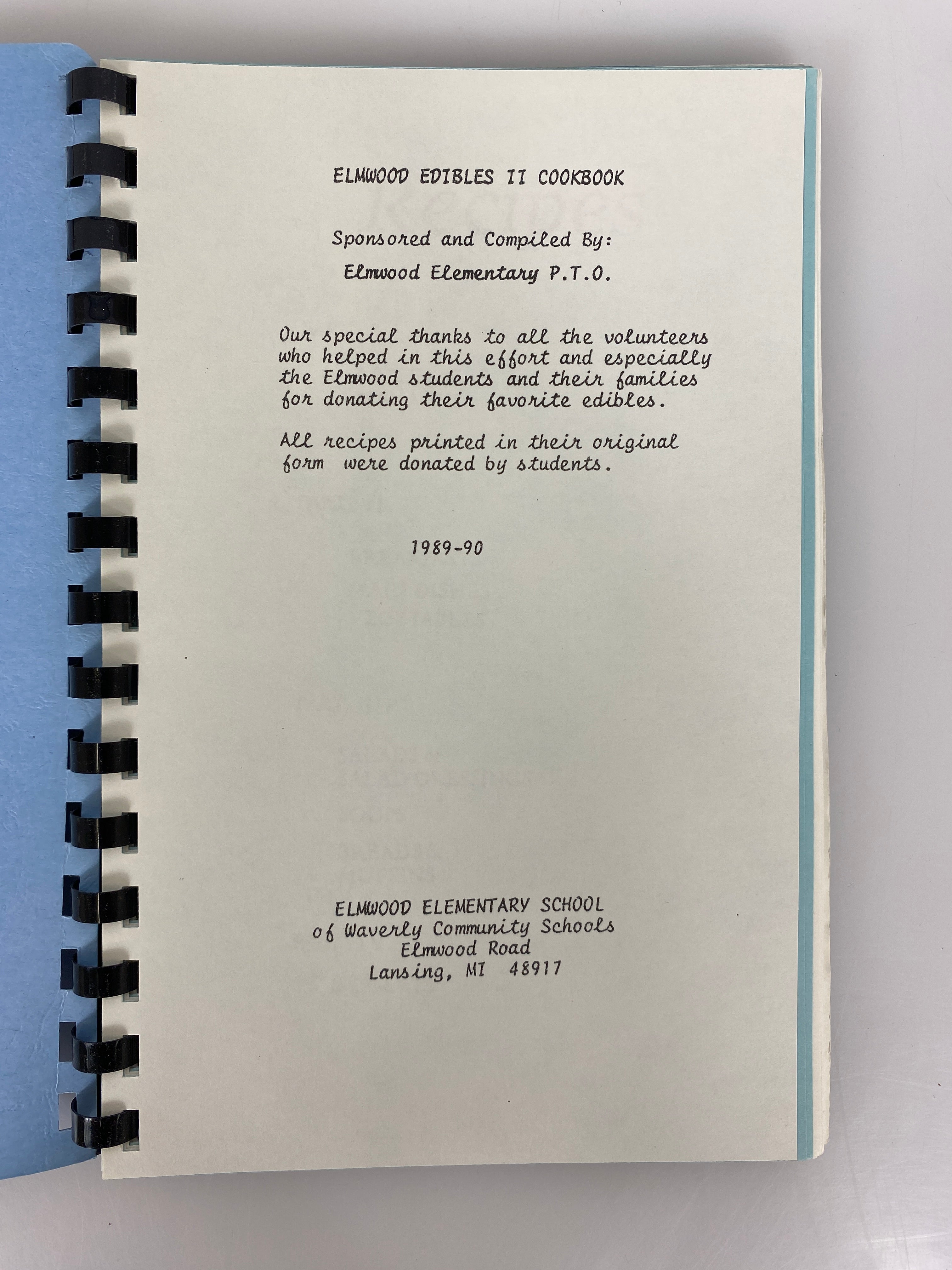 Lot of 4 Vintage Spiral-Bound Cookbooks Yooper Recipes/Cookies/Steelcase Chefs