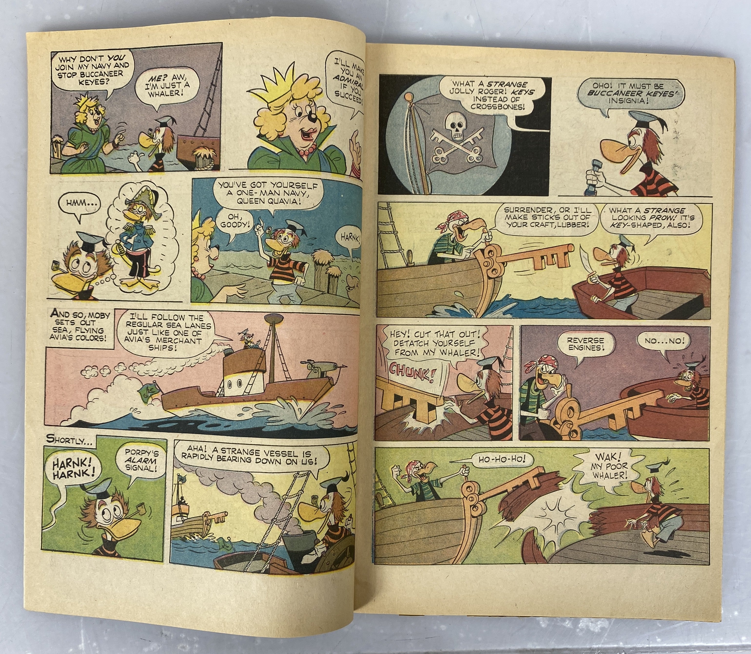 Lot of 4 Walt Disney Moby Duck Gold Key Comics 1968-1969