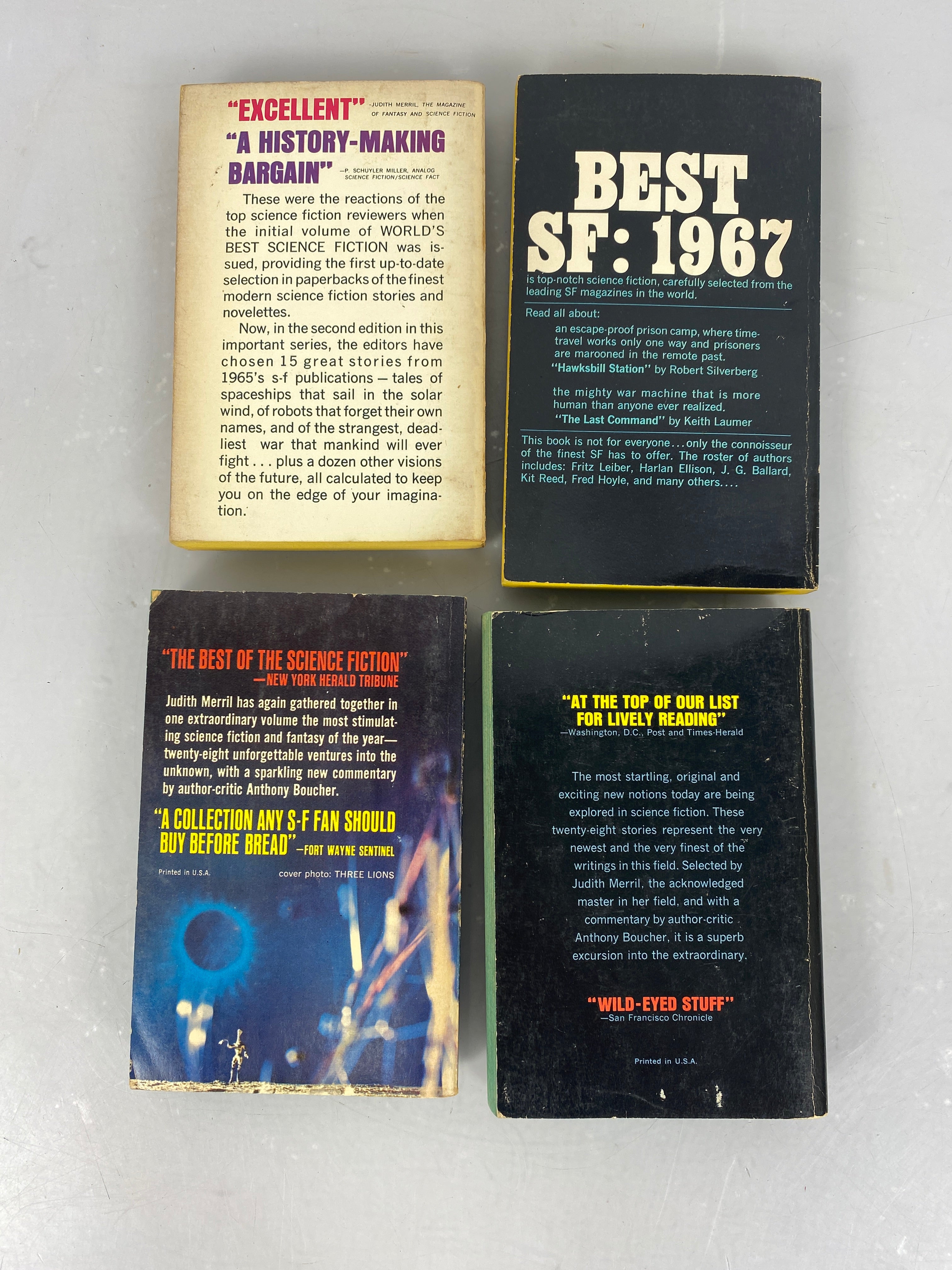 Lot of 4 Year's Best Science Fiction 1963-1967