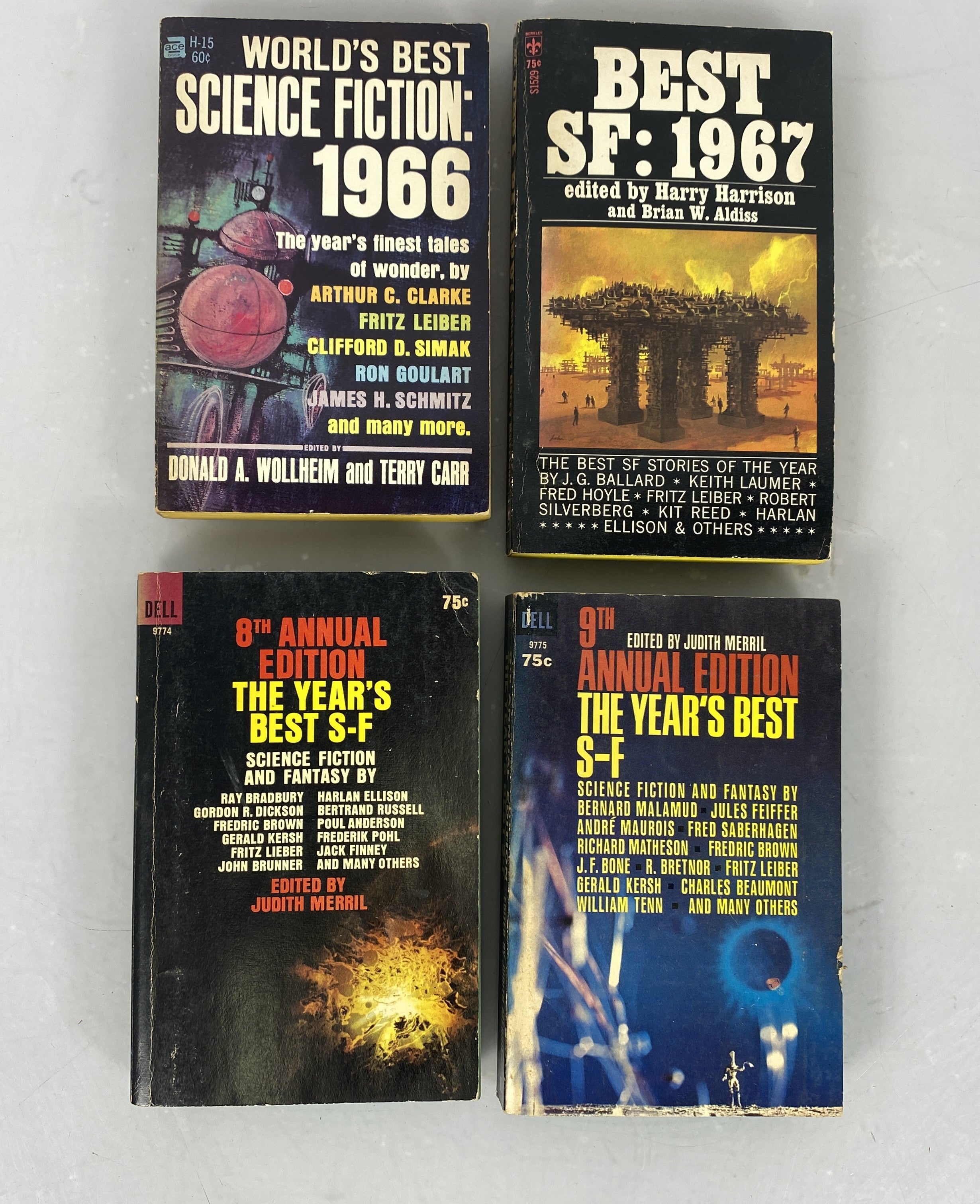 Lot of 4 Year's Best Science Fiction 1963-1967