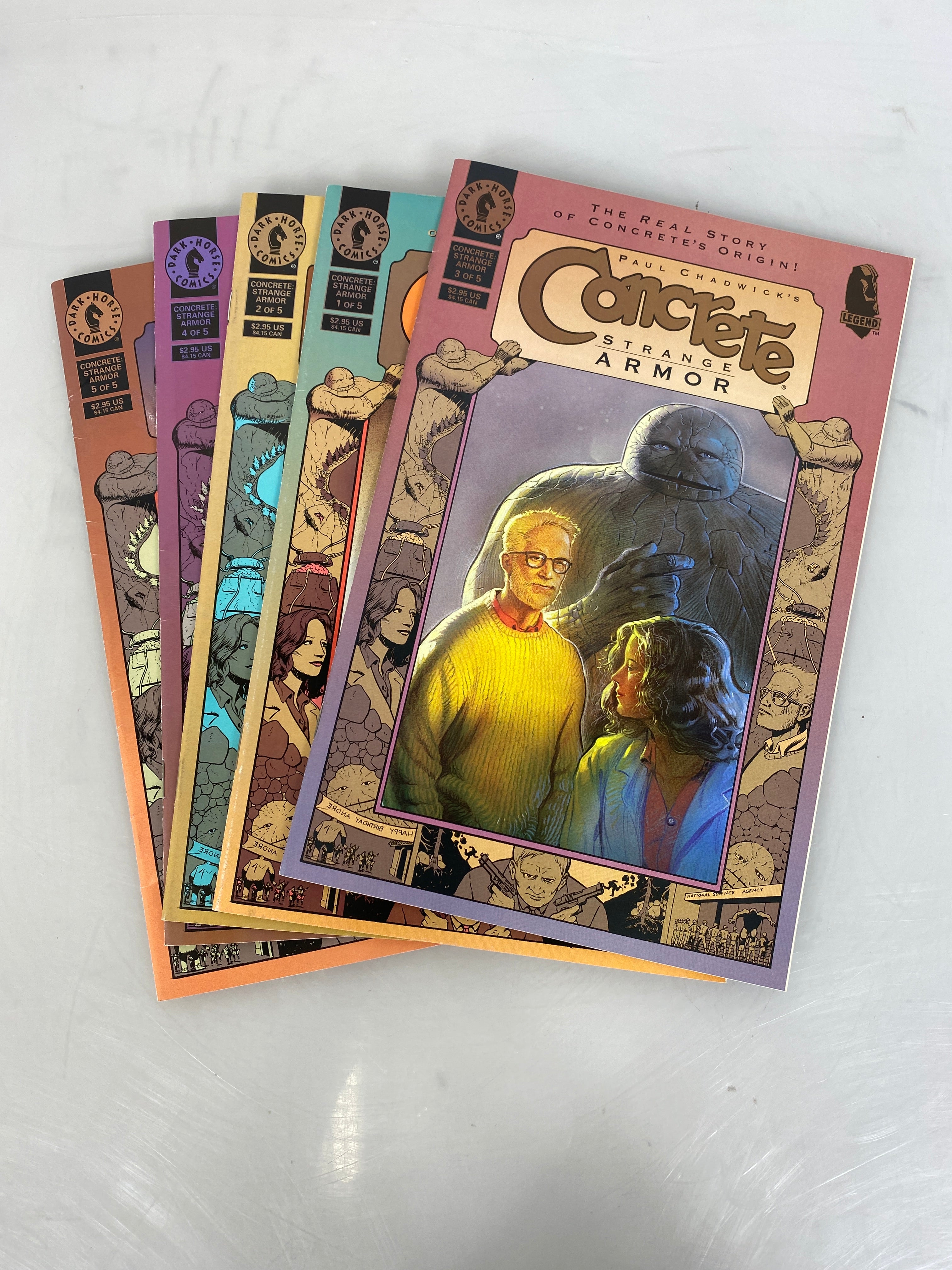 Lot of 5 Concrete Strange Armor Dark Horse Comic 1997