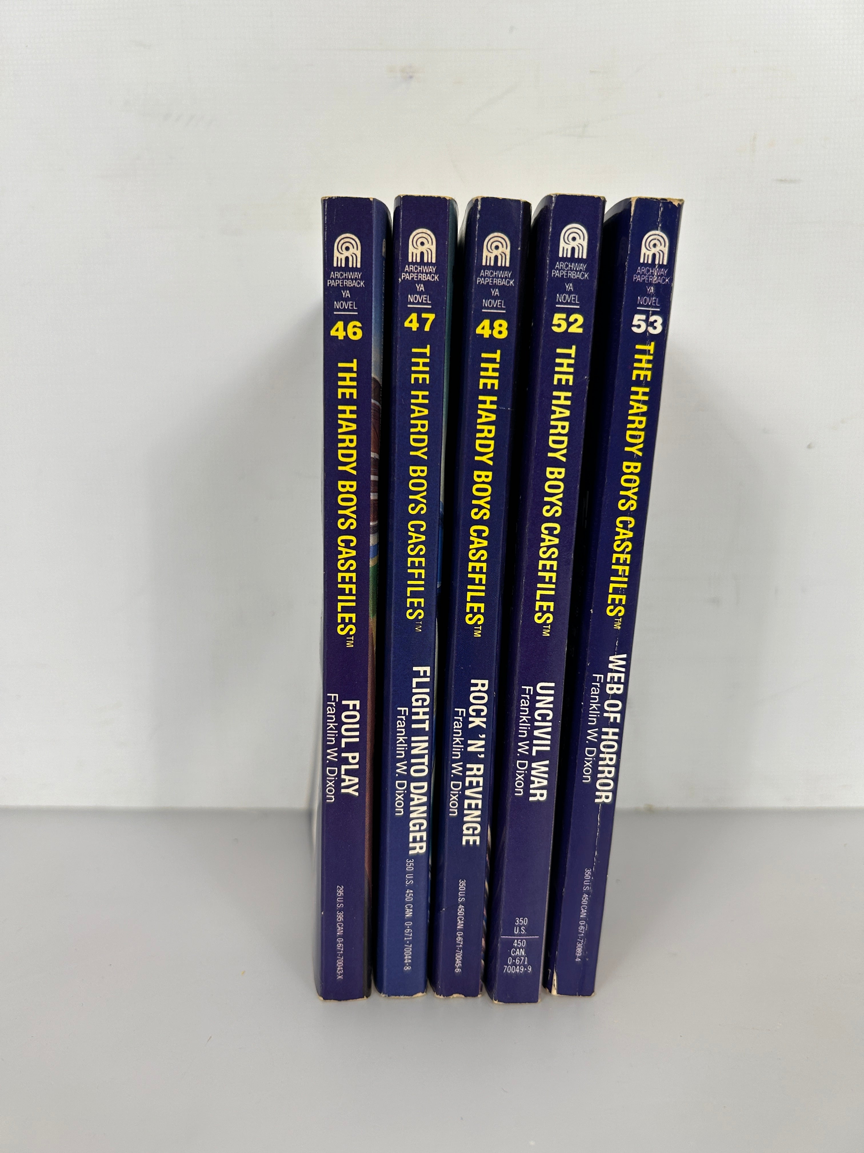 Lot of 5 Hardy Boys Casefiles VTG 90s YA Books Good Condition SC