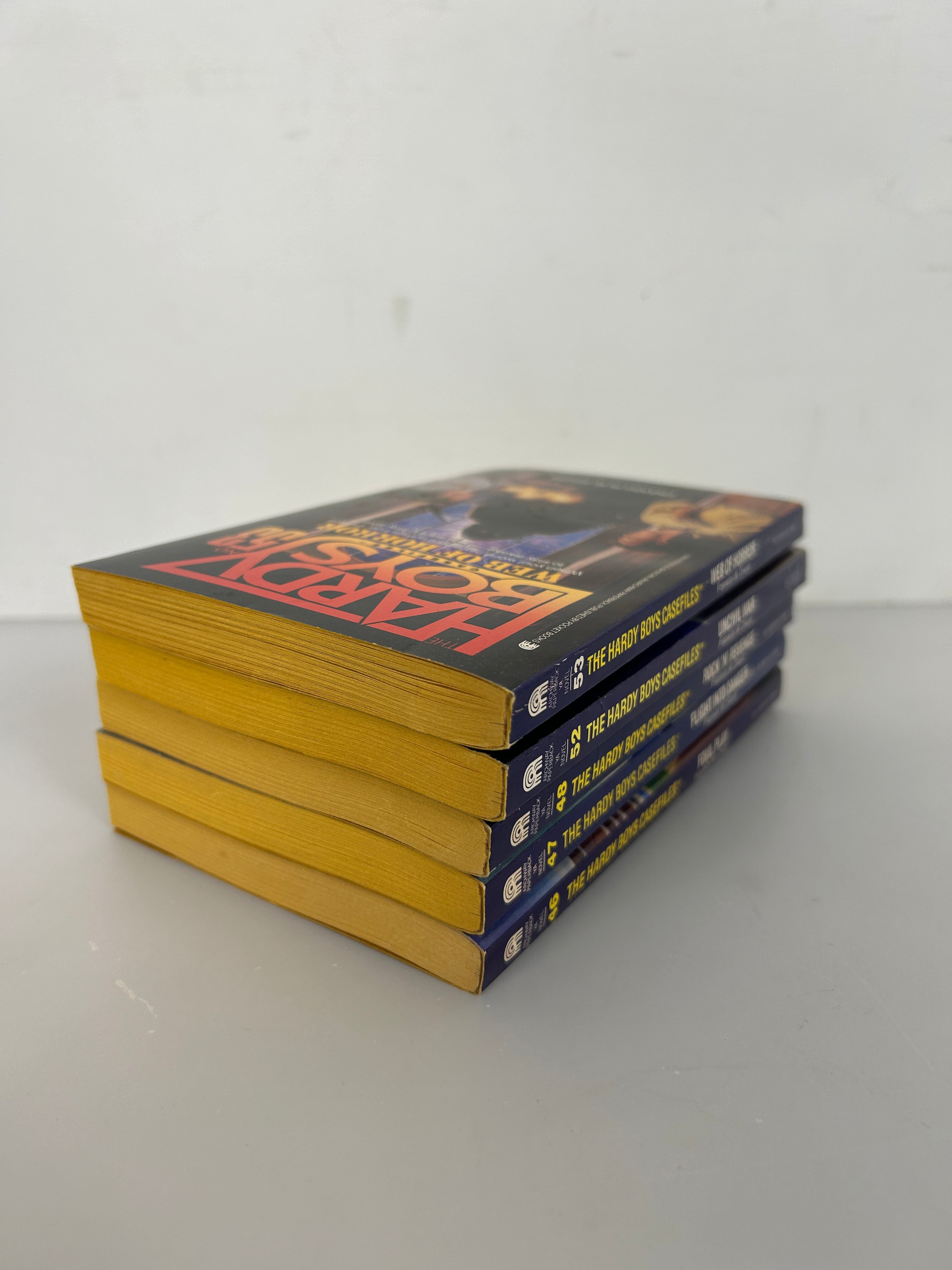 Lot of 5 Hardy Boys Casefiles VTG 90s YA Books Good Condition SC