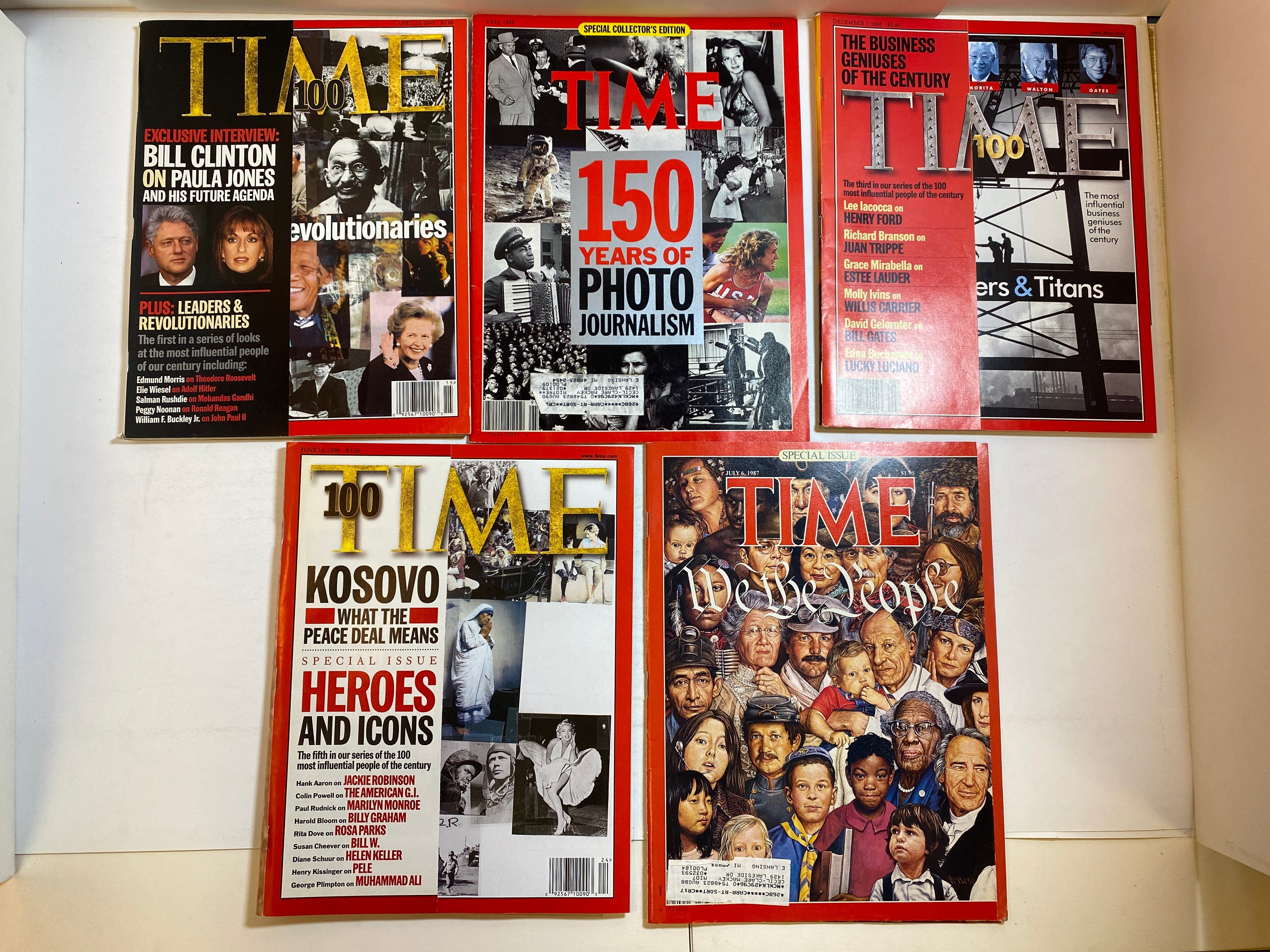 Lot of 5 Time Magazine Special Editions 1987-1999
