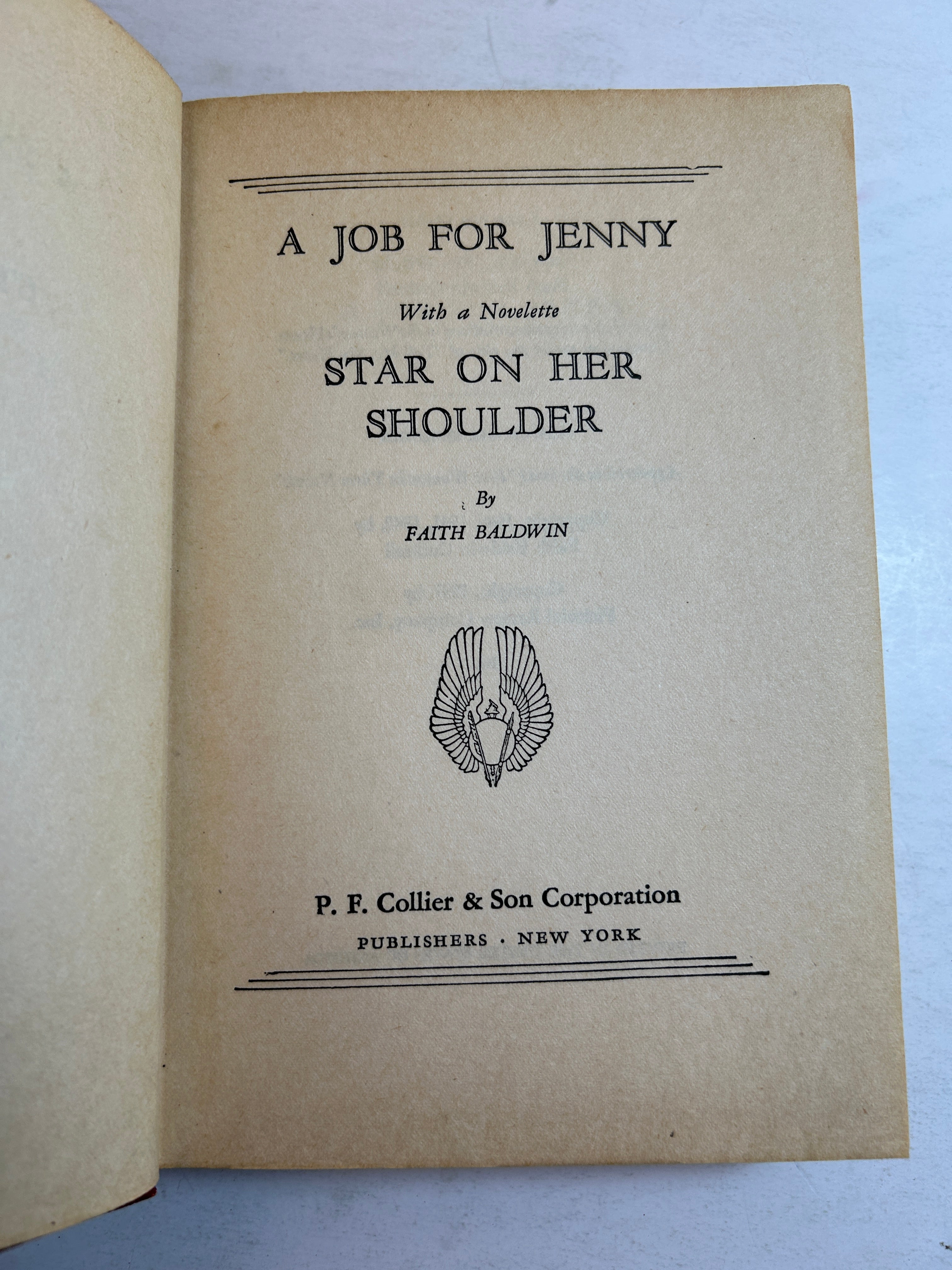 Lot of 5 Vintage Faith Baldwin incl Arizona Star/Change of Heart 1940s HC