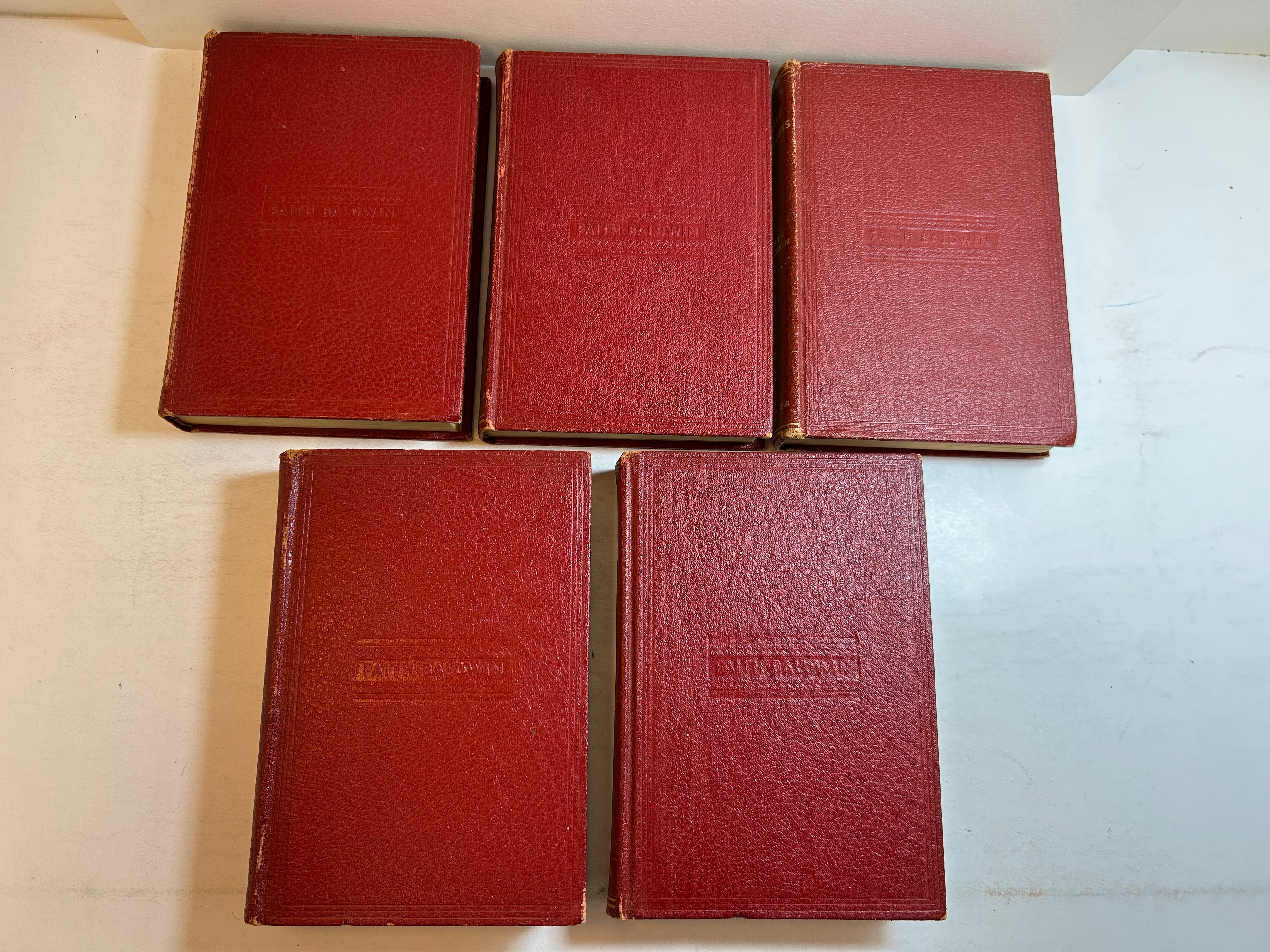 Lot of 5 Vintage Faith Baldwin incl Arizona Star/Change of Heart 1940s HC