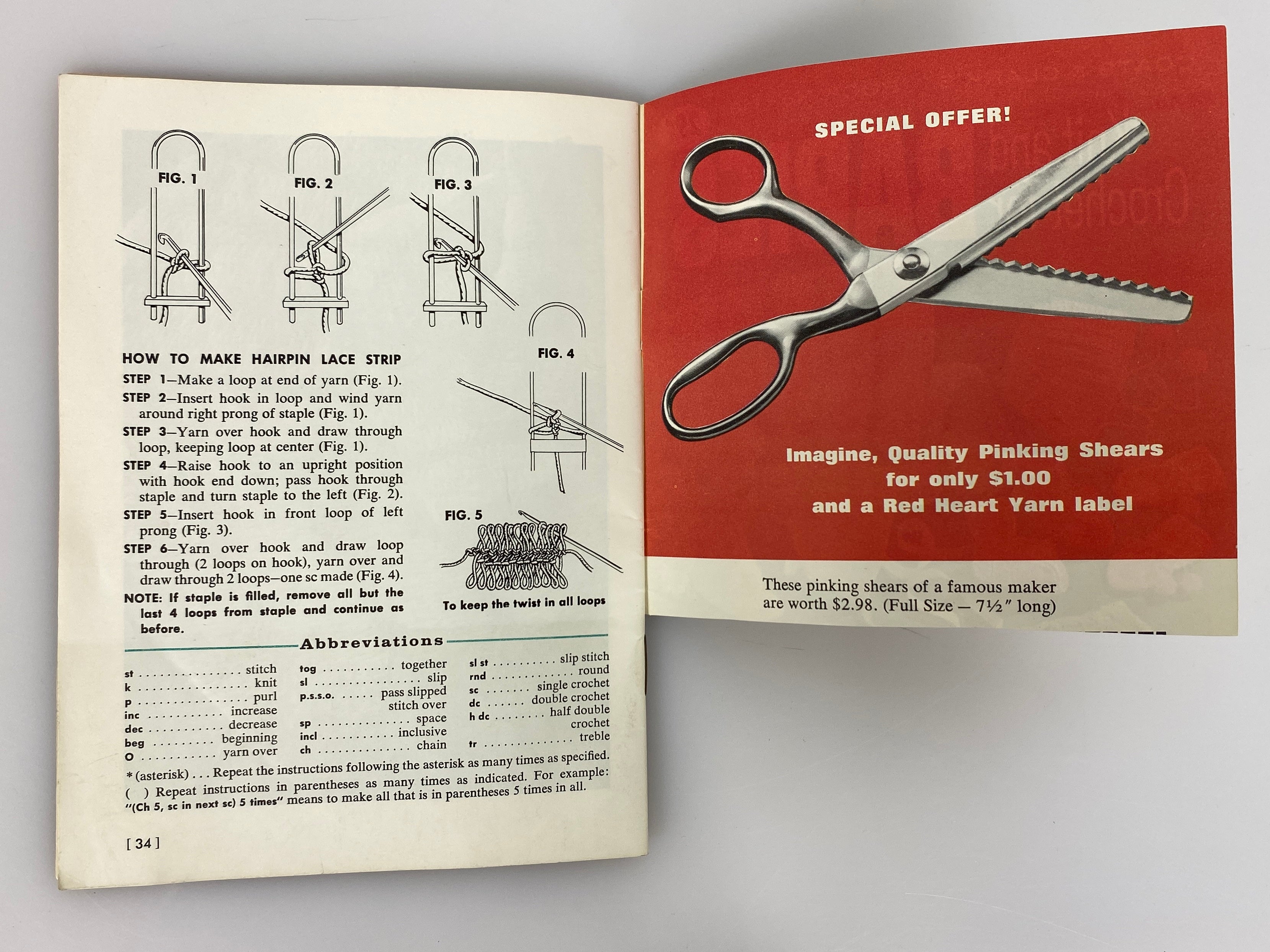 Lot of 5 Vintage Knit & Crochet Books: Coats & Clark/Susan Bates 1959-64 SC