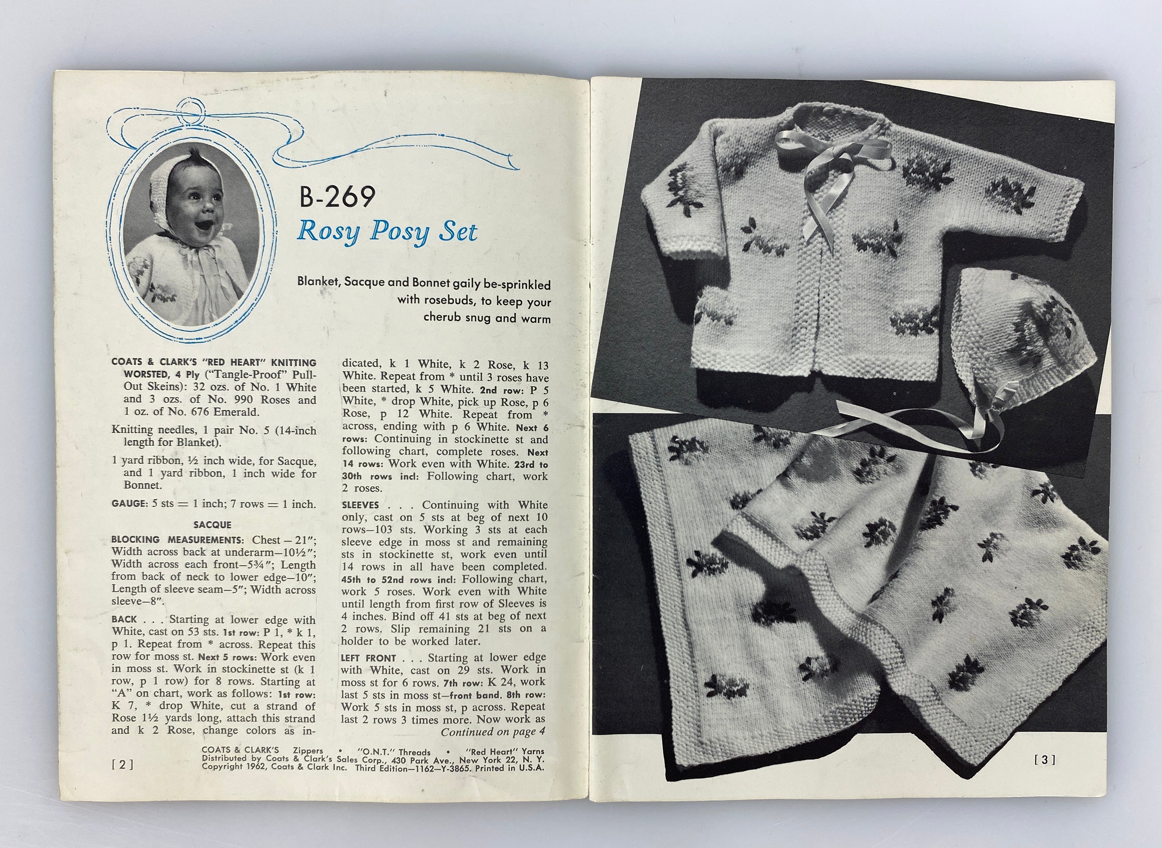 Lot of 5 Vintage Knit & Crochet Books: Coats & Clark/Susan Bates 1959-64 SC