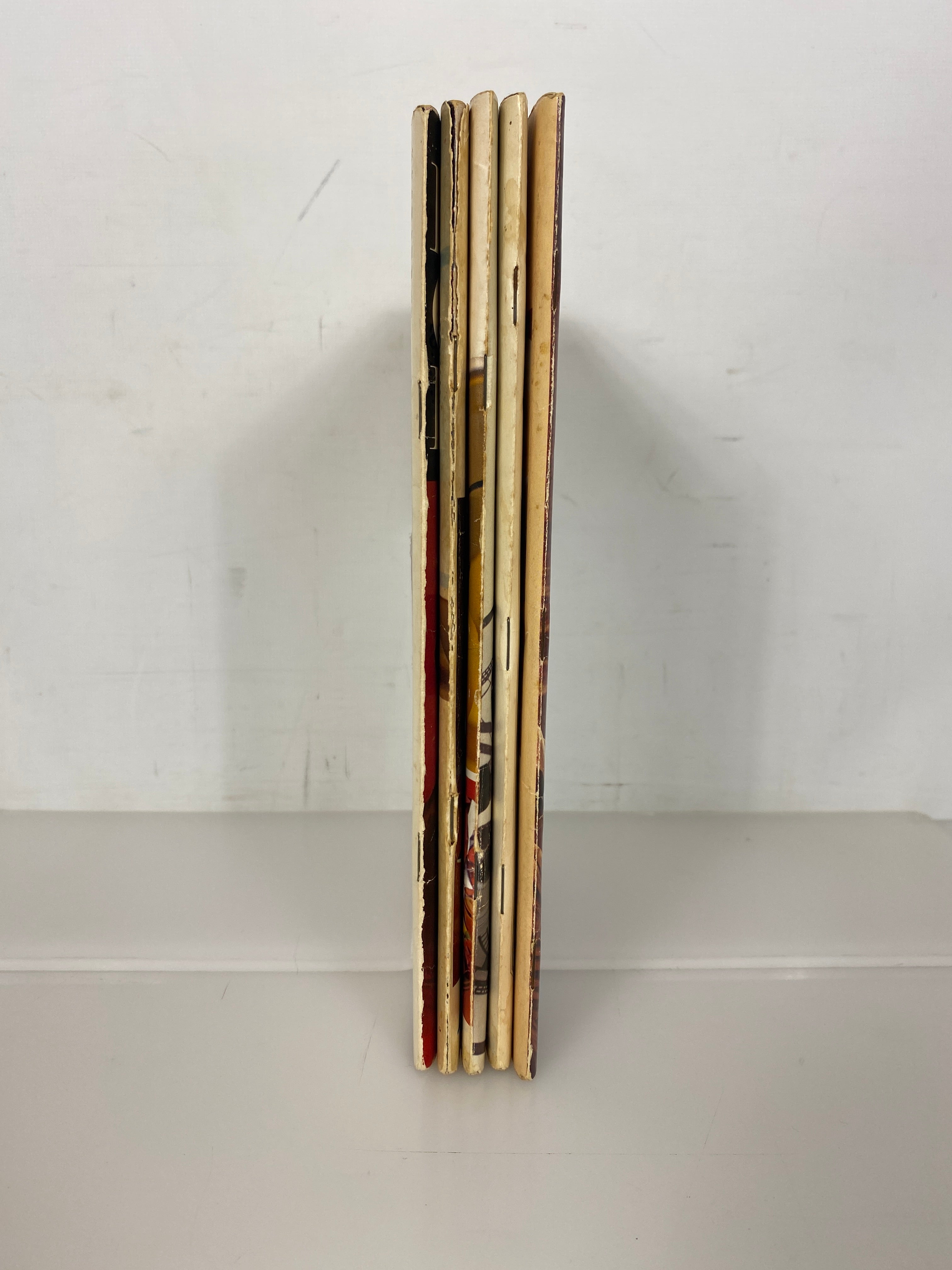 Lot of 5 Vintage Pillsbury Cook Books: Bake-Off/Breads/Time Saver/"Busy Lady" SC