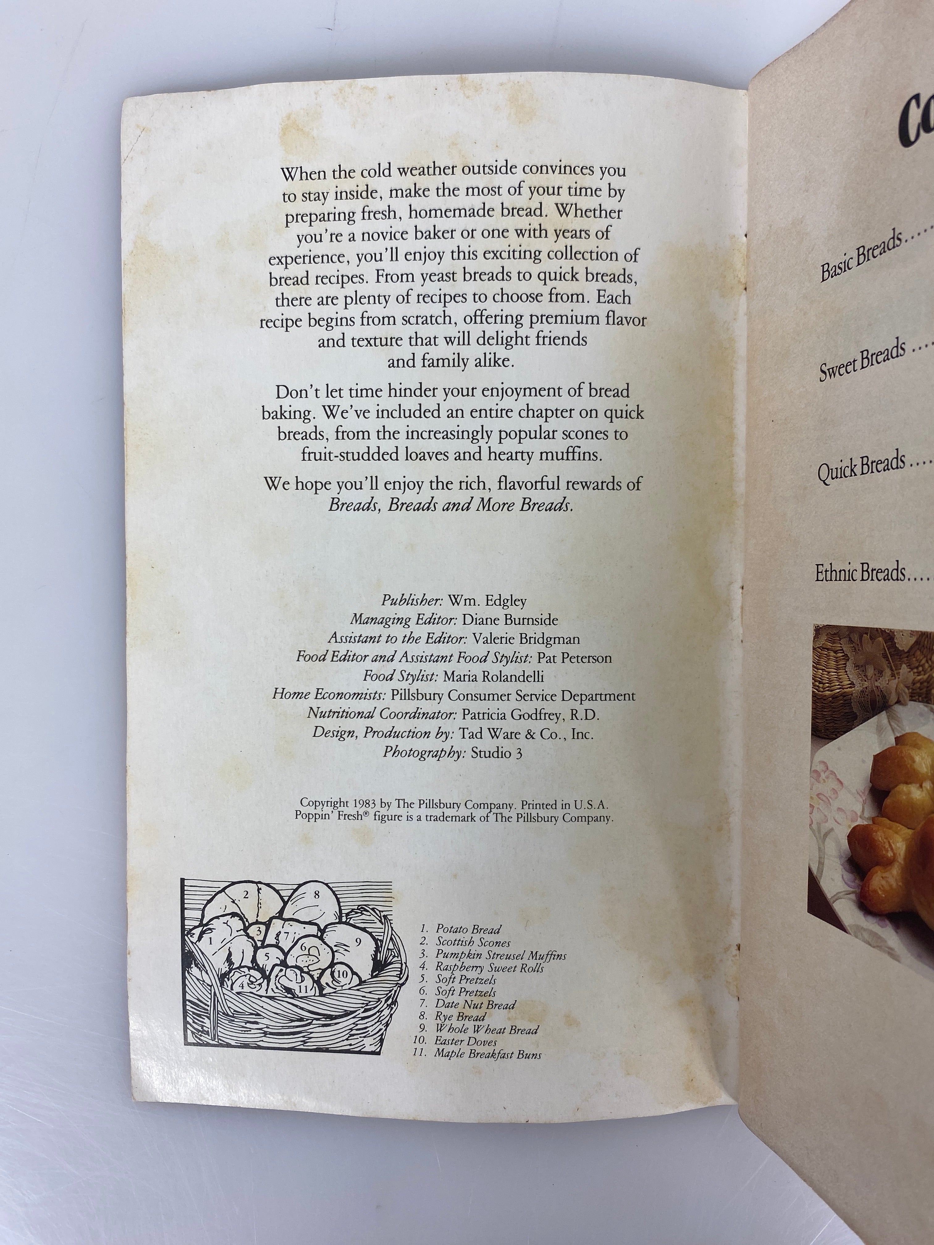 Lot of 5 Vintage Pillsbury Cook Books: Bake-Off/Breads/Time Saver/"Busy Lady" SC