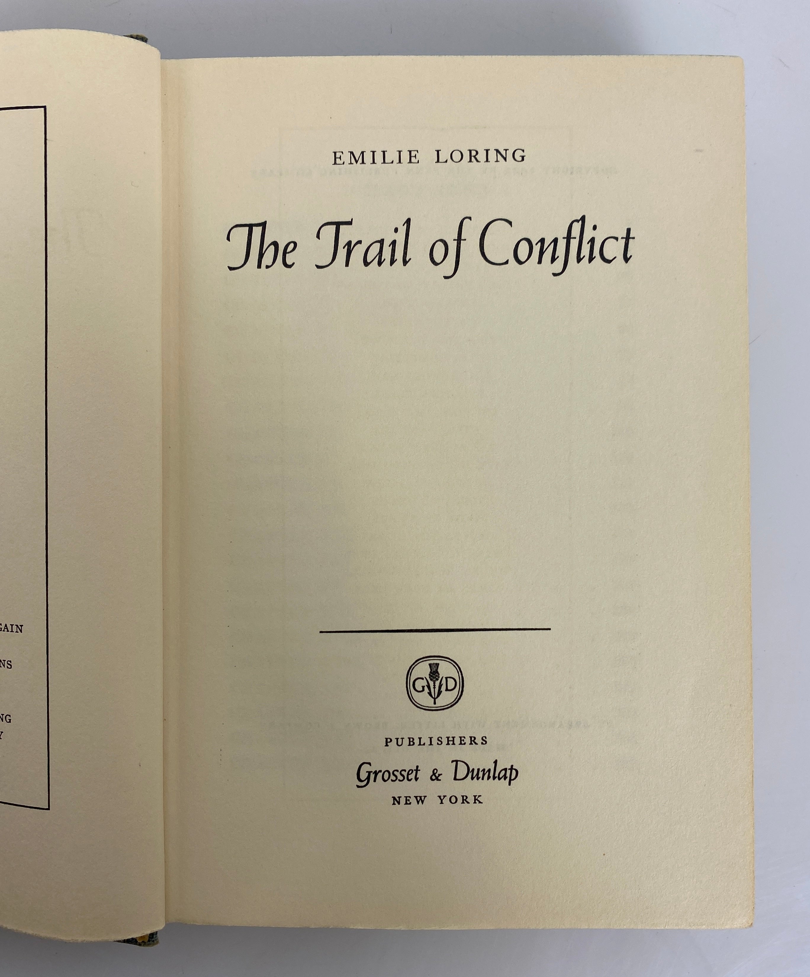 Lot of 5 Vtg Emilie Loring incl Fair Tomorrow/Gay Courage/The Trail of Conflict