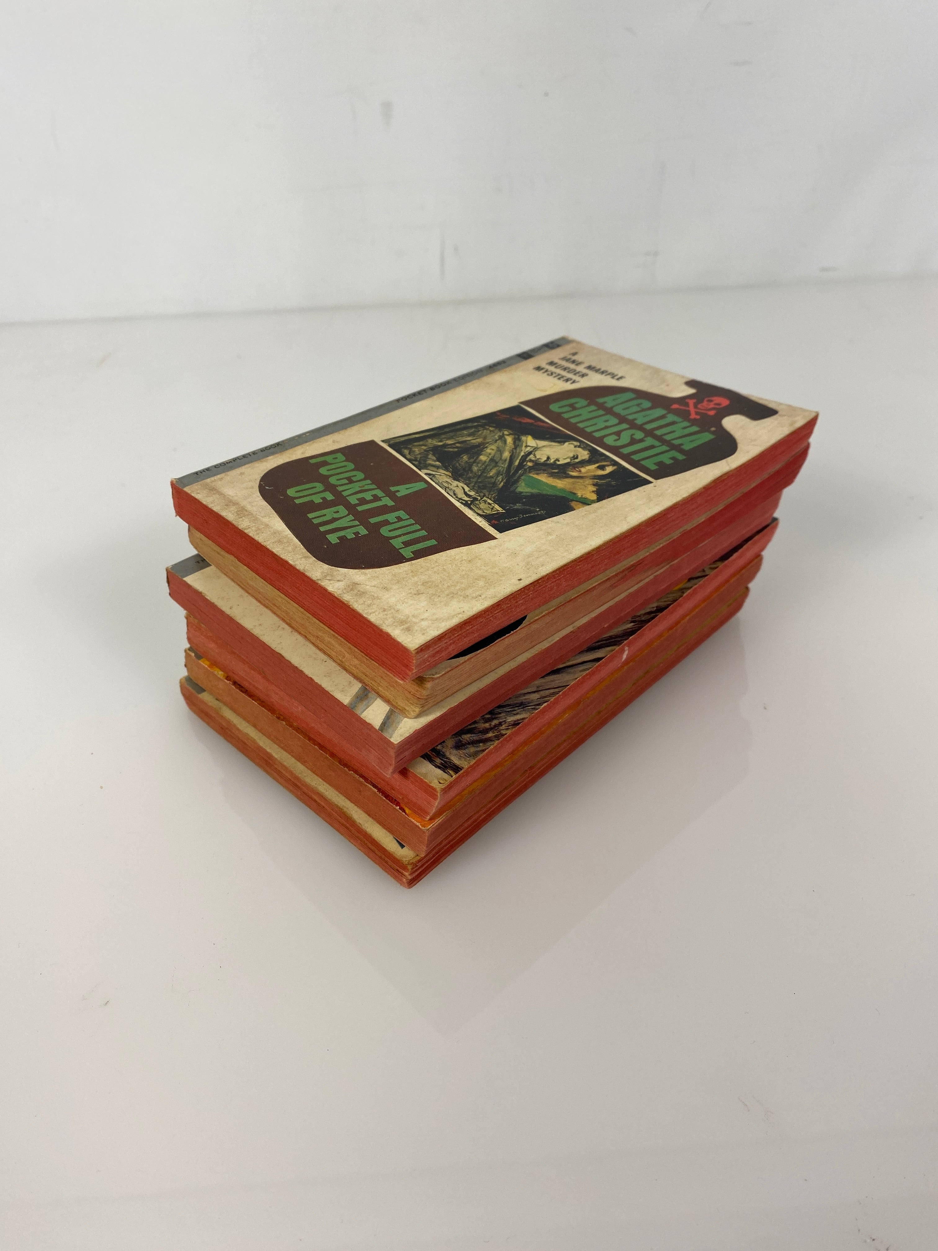 Lot of 6 Agatha Christie Vintage Paperback Mystery Books Pocket 1961-1963