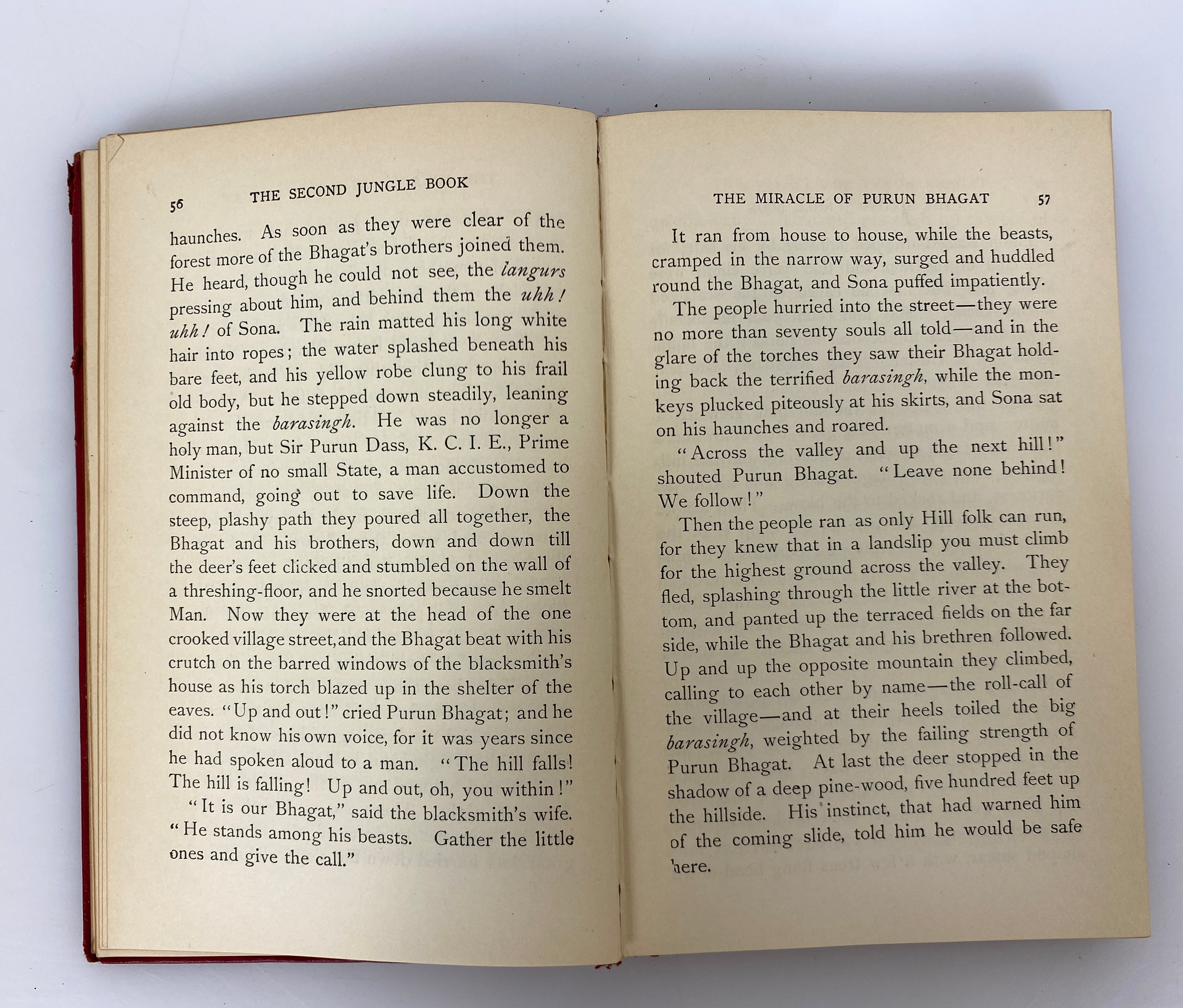 Lot of 6 Antique Rudyard Kipling incl Kim/Second Jungle Book 1920s Leather Bound