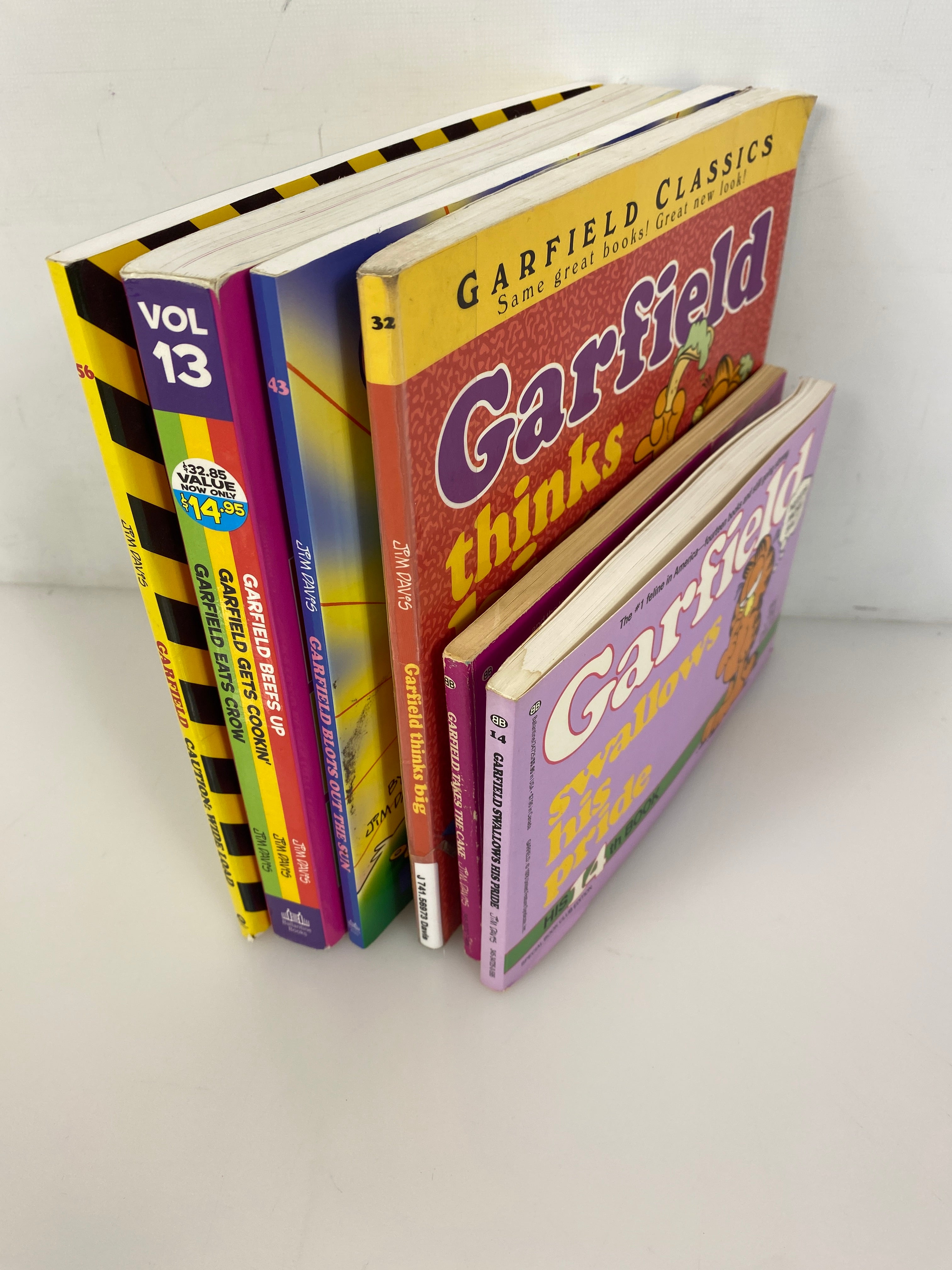 Lot of 6 Garfield Books Jim Davis (1982-2013)