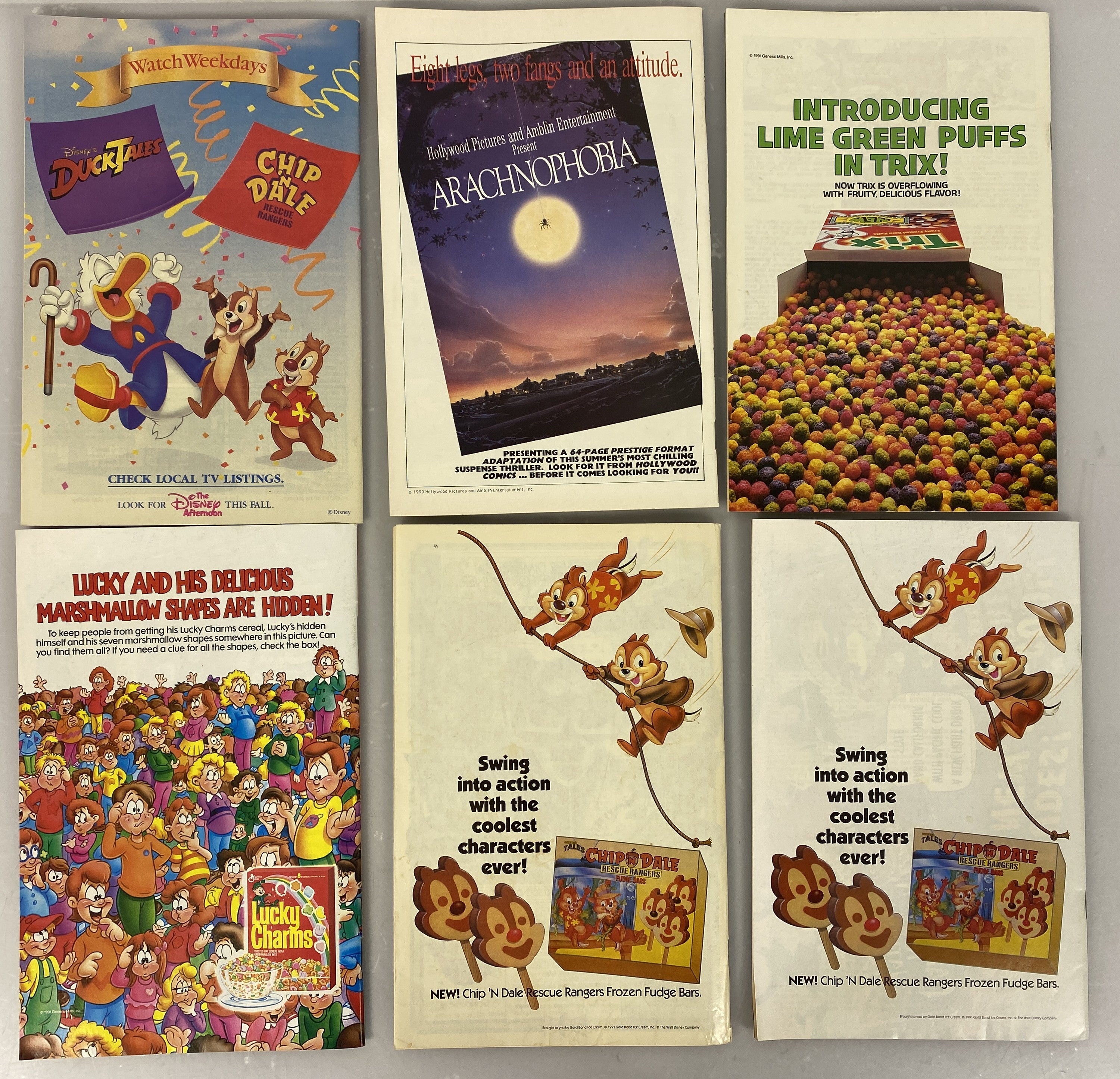 Lot of 6 Mickey Mouse Adventures Comics 1990-1991 Disney Comics