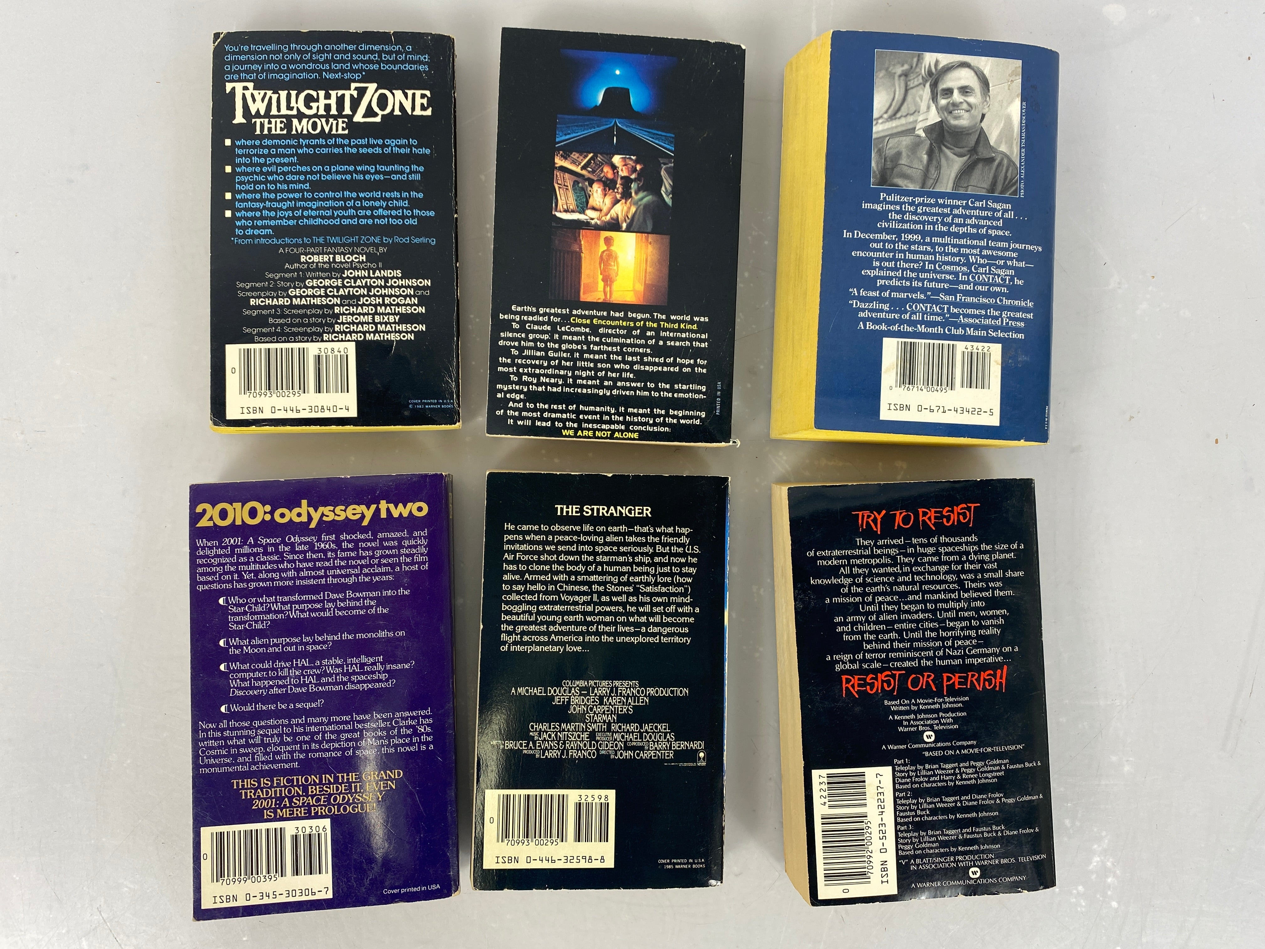 Lot of 6  Paperbacks 1980s Science Fiction/TV 1977-1986 SC