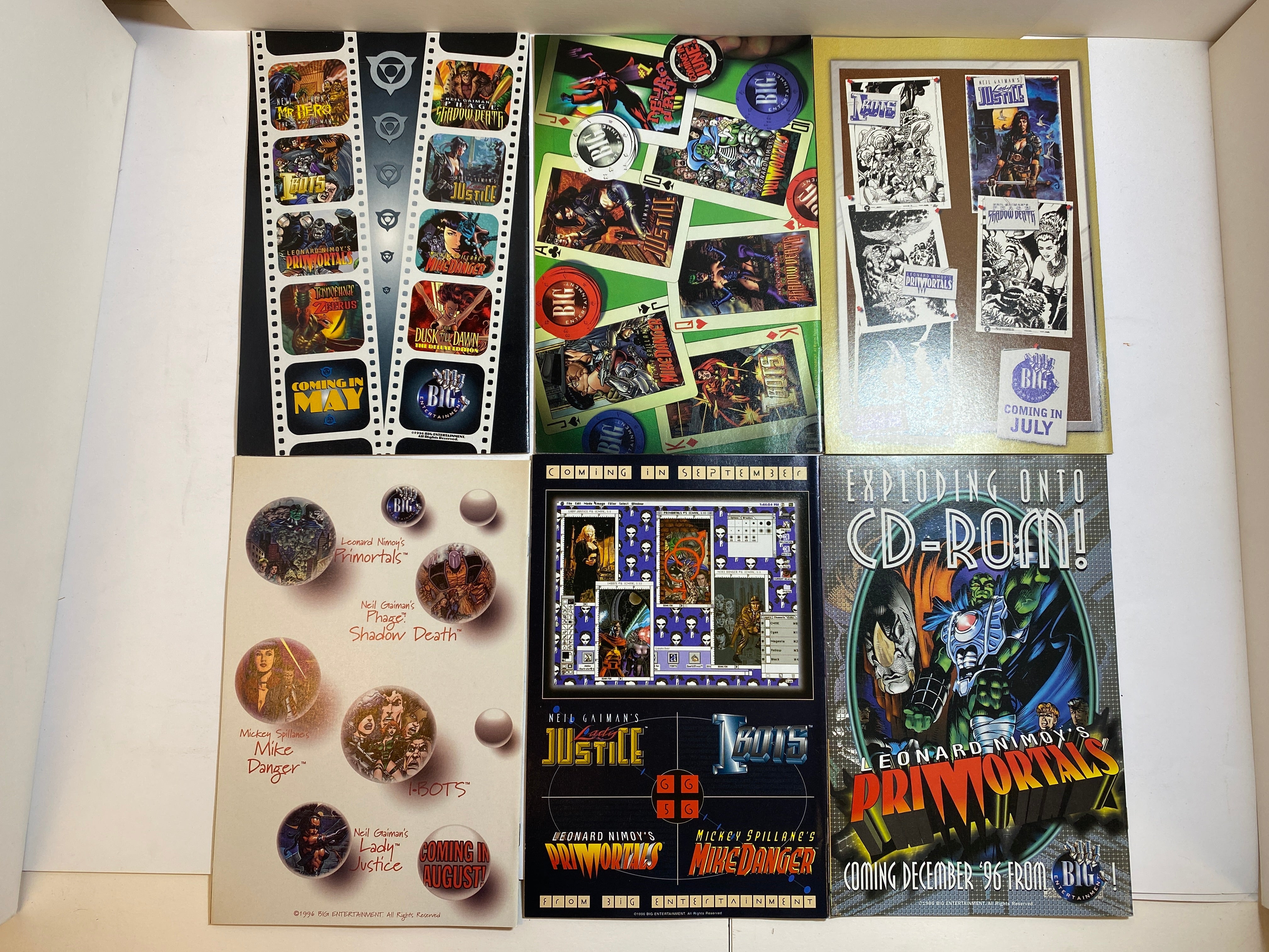 Lot of 6 Phage: Shadow Death Big Comics Gaiman series 1996