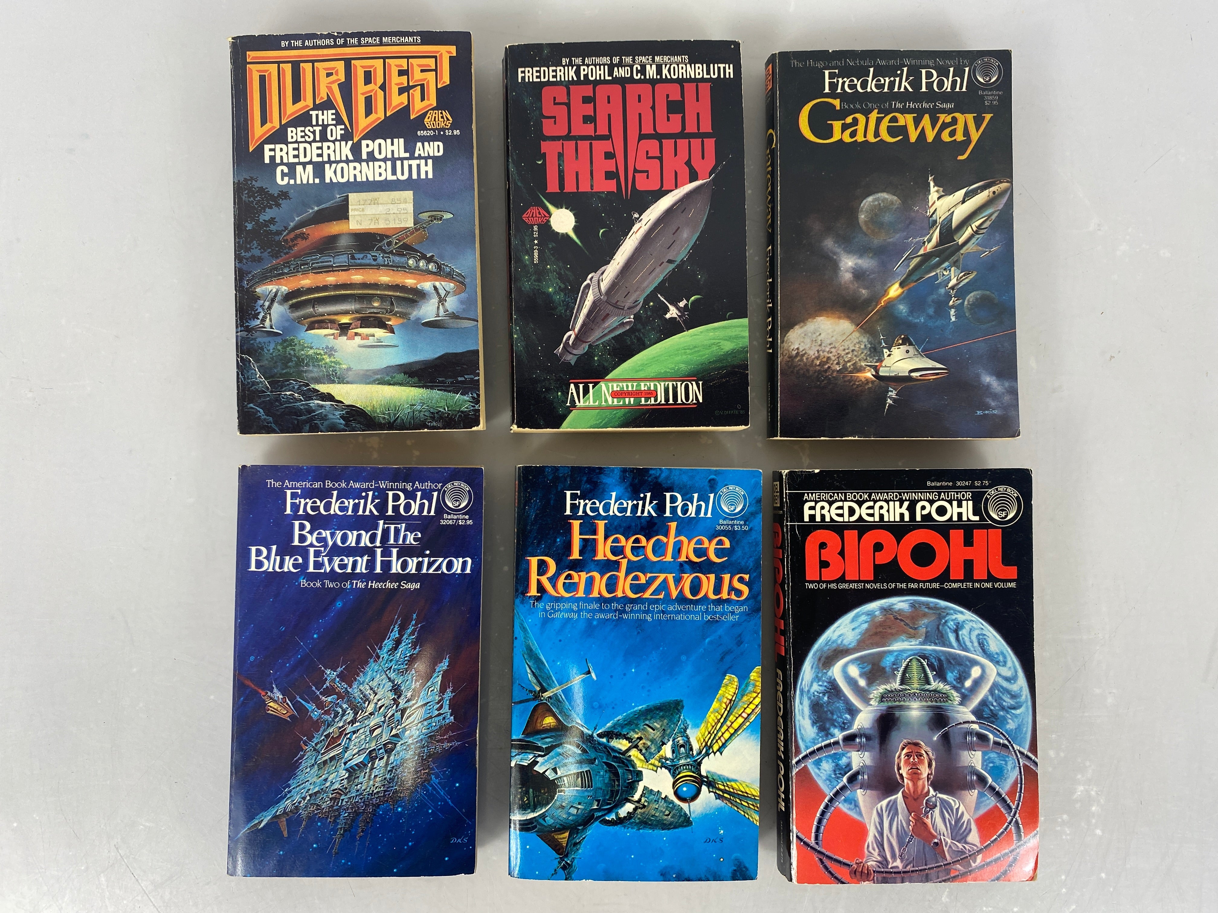 Lot of 6 Science Fiction paperbacks Frederik Pohl  1982-1987 SC