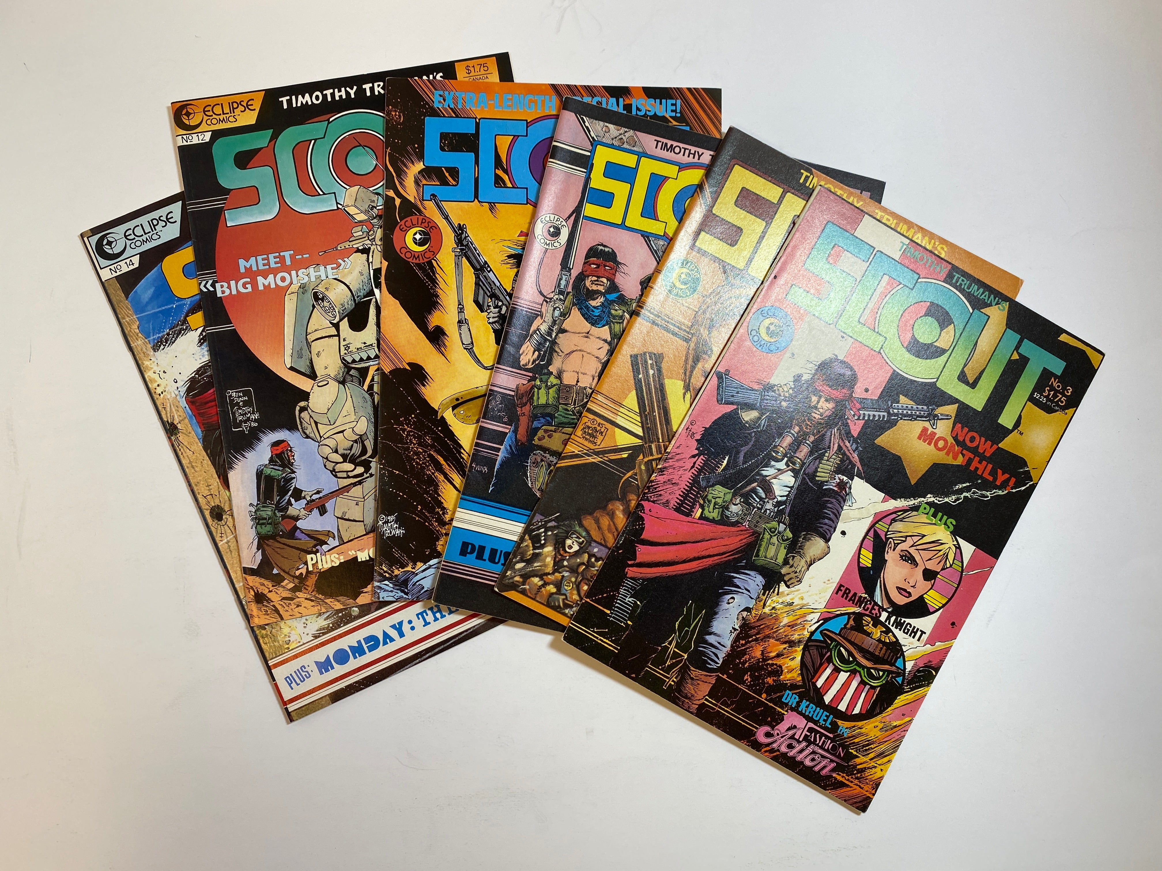 Lot of 6 Scout Eclipse Comics 1985-1986