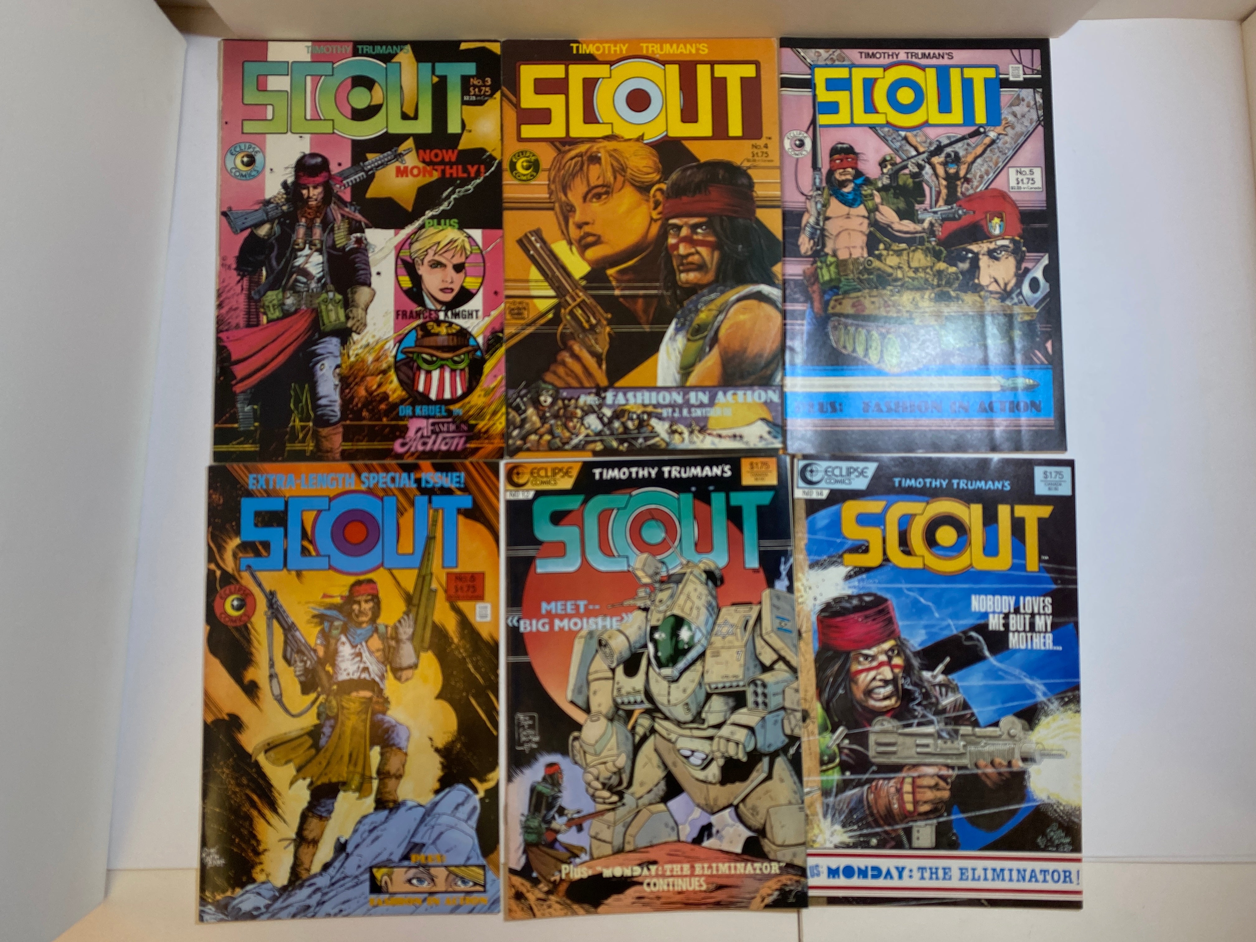 Lot of 6 Scout Eclipse Comics 1985-1986