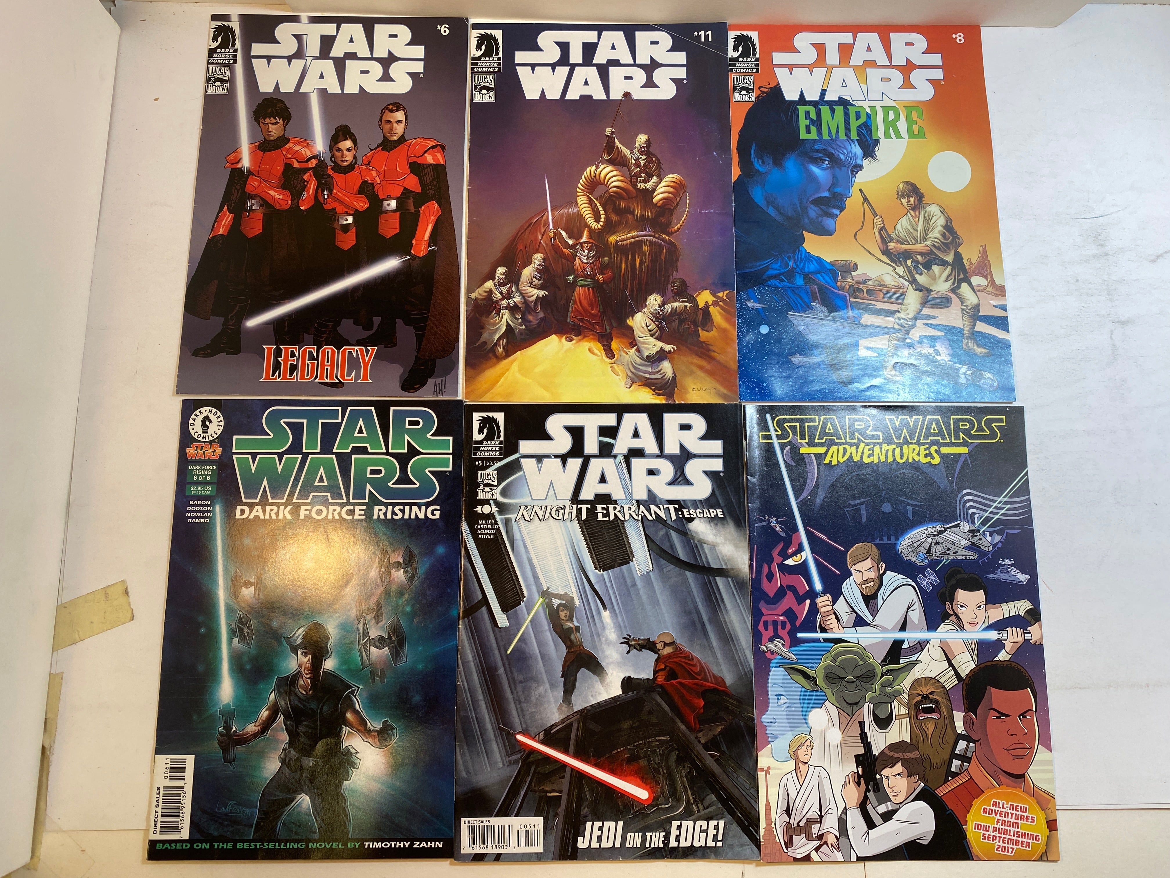 Lot of 6 Star Wars Dark Horse Comics 1997-2017