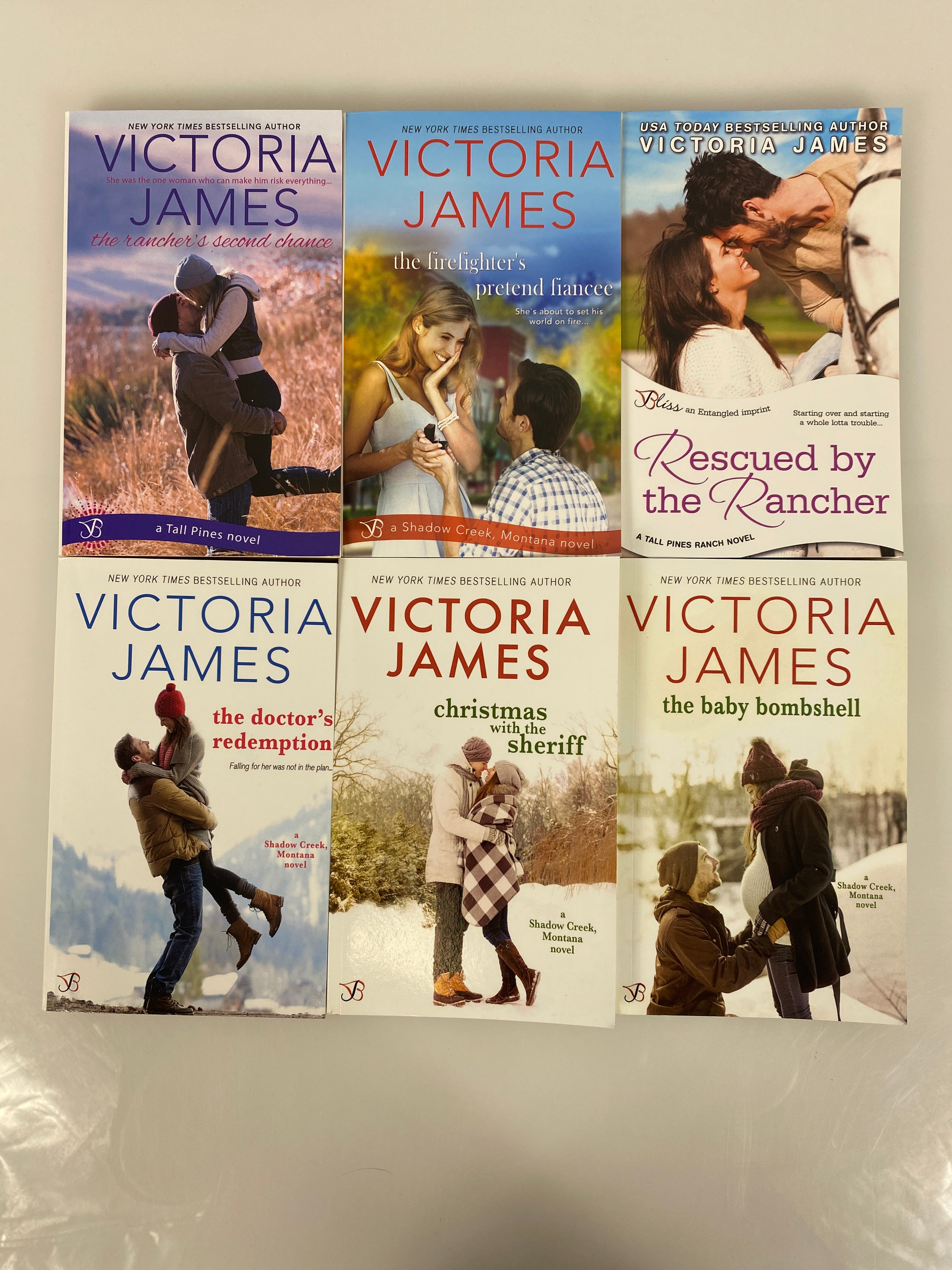 Lot of 6 Victoria James Romance Novels SC 2014-2018 SC