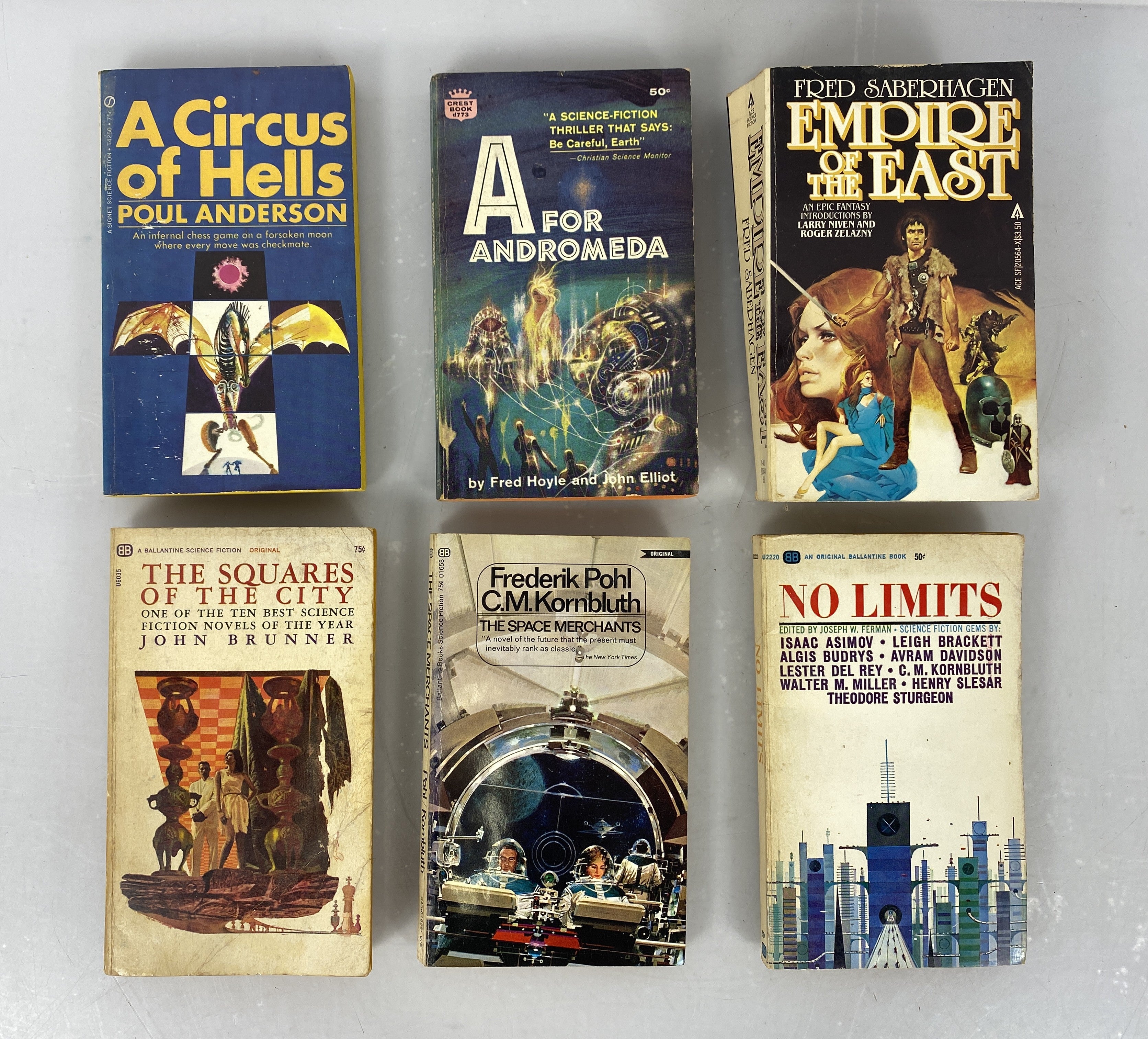 Lot of 6 Vintage Science Fiction Paperbacks (Lot #1) 1964-1980