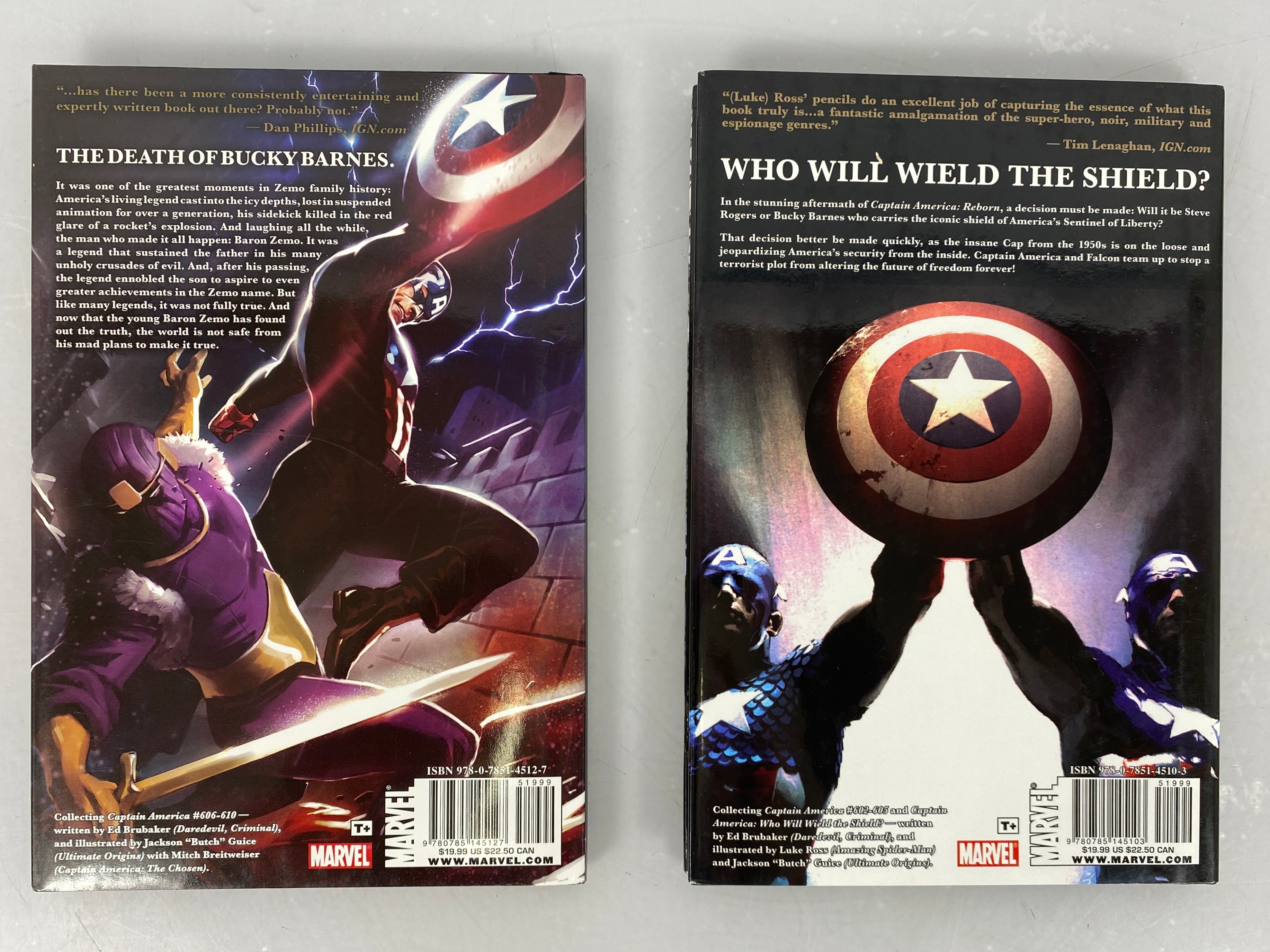 Lot of 7 Captain America, Avengers (Marvel 2007-2011) Graphic Novels SC