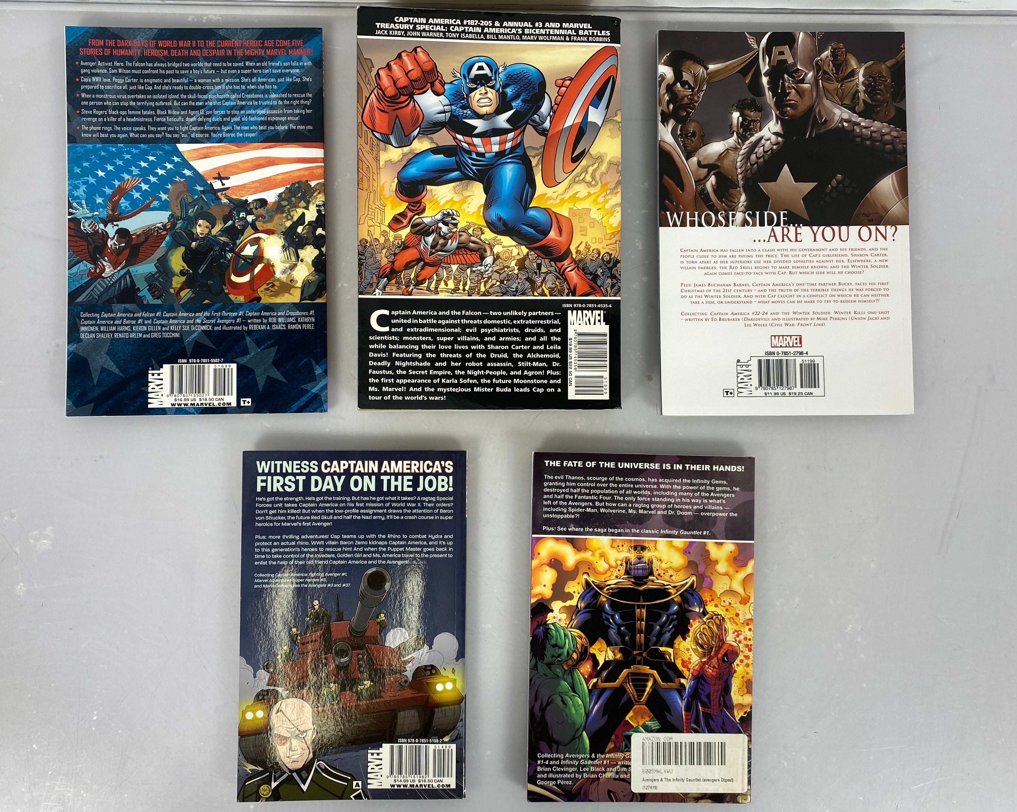 Lot of 7 Captain America, Avengers (Marvel 2007-2011) Graphic Novels SC