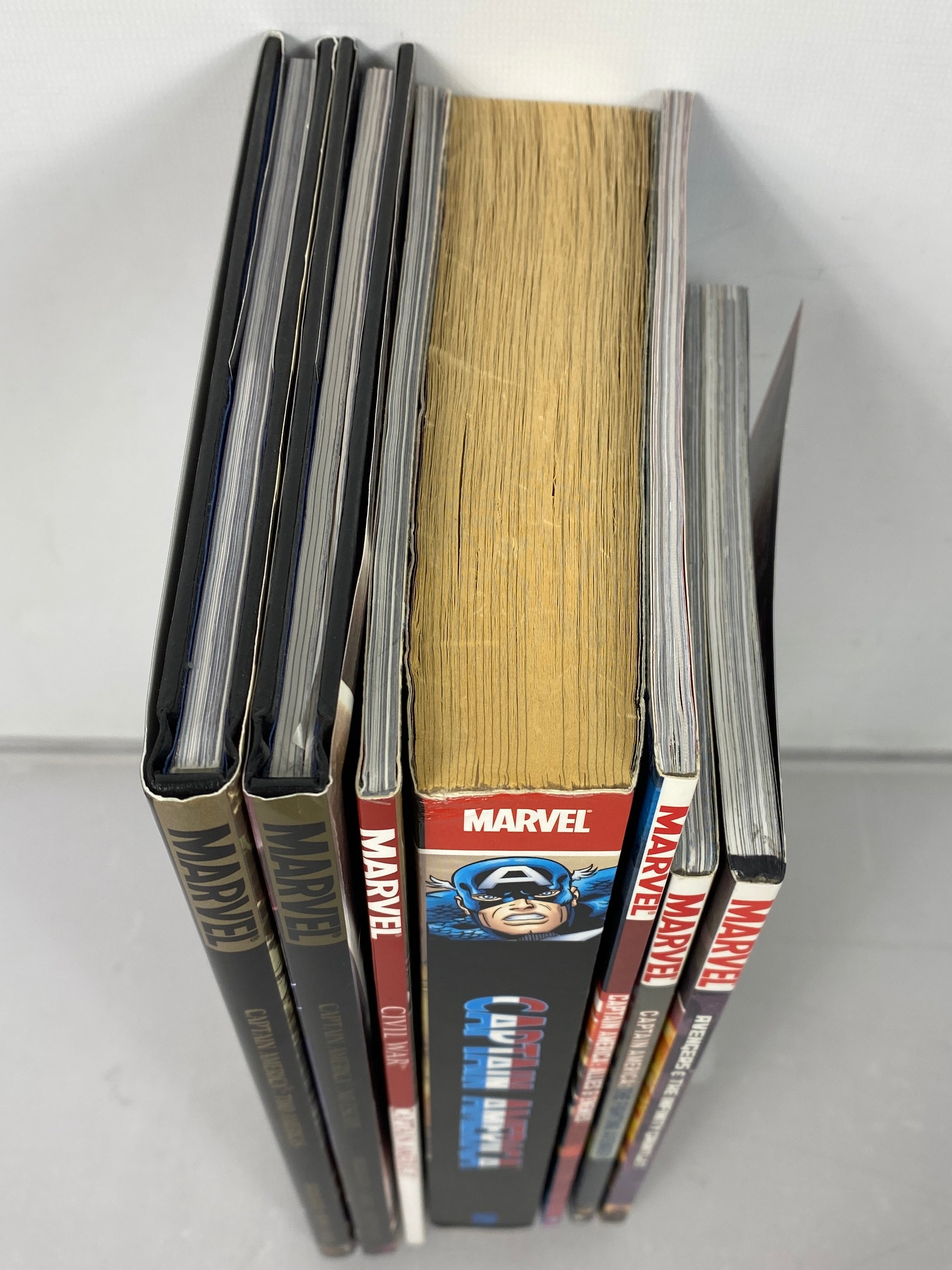 Lot of 7 Captain America, Avengers (Marvel 2007-2011) Graphic Novels SC