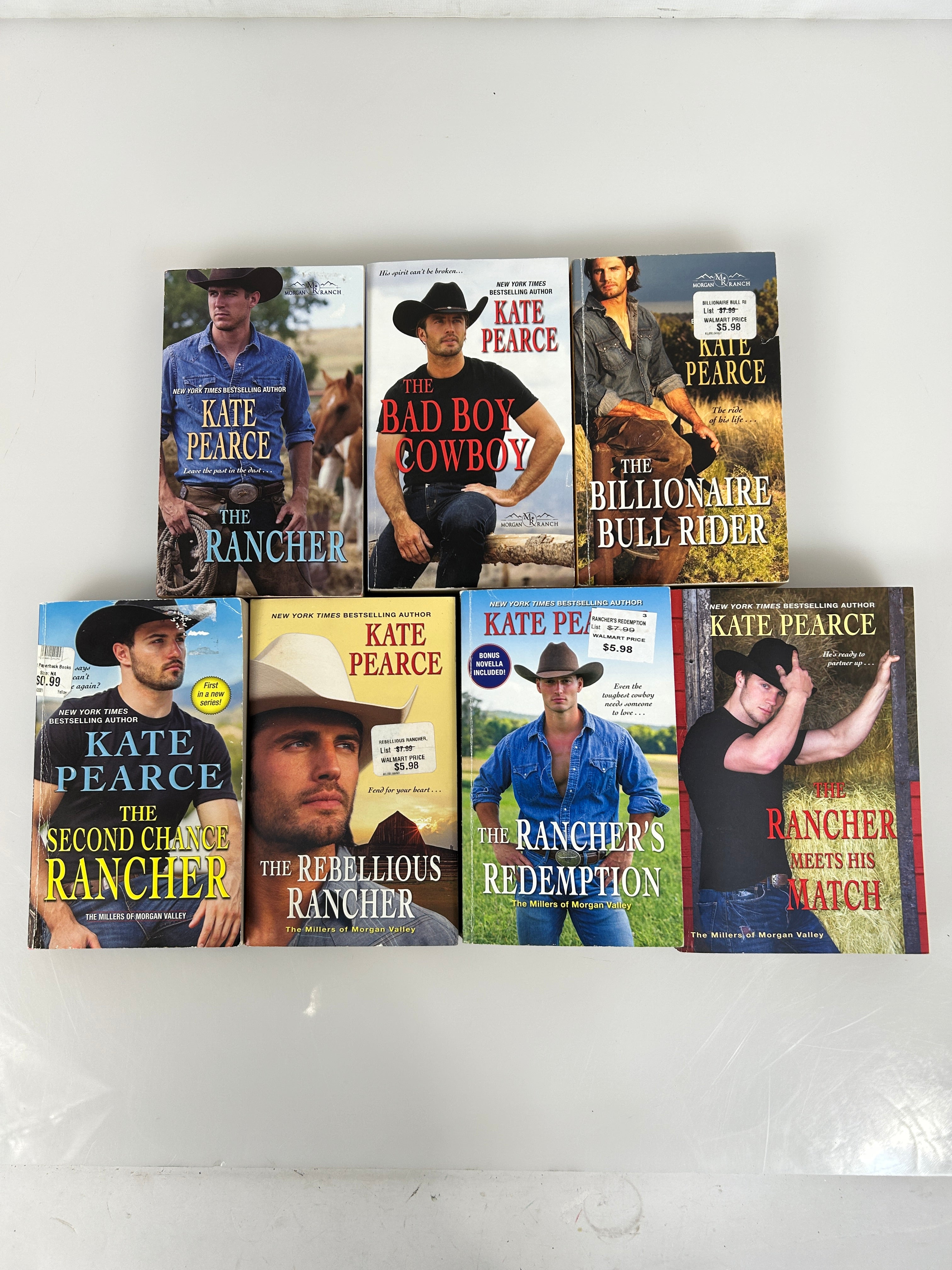 Lot of 7 Cowboy Romance: 3-Morgan Ranch & 4 Millers of Morgan Valley Kate Pearce