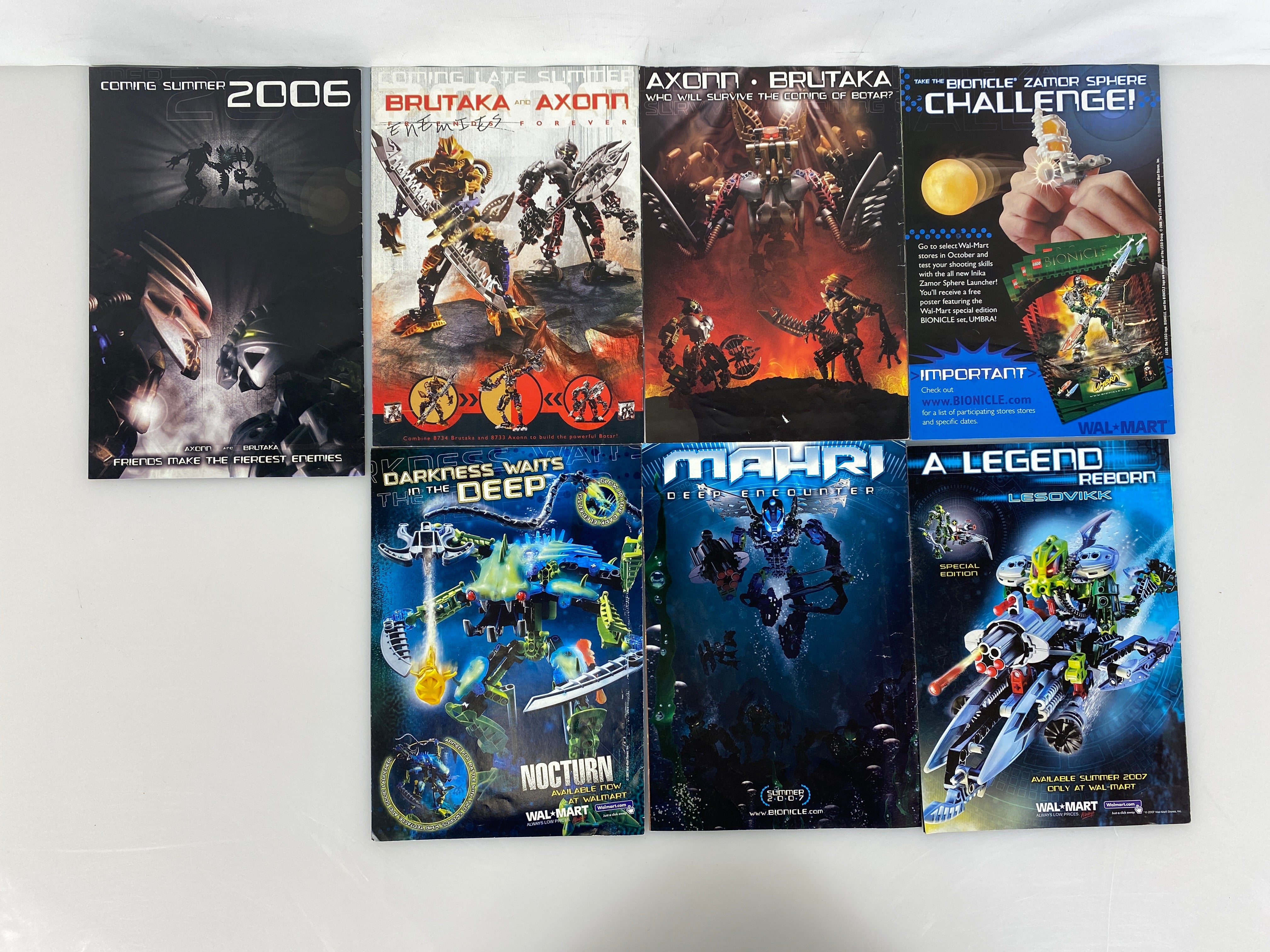 Lot of 7 DC/Lego Bionicle Ignition Comics 1-9 2006-2007
