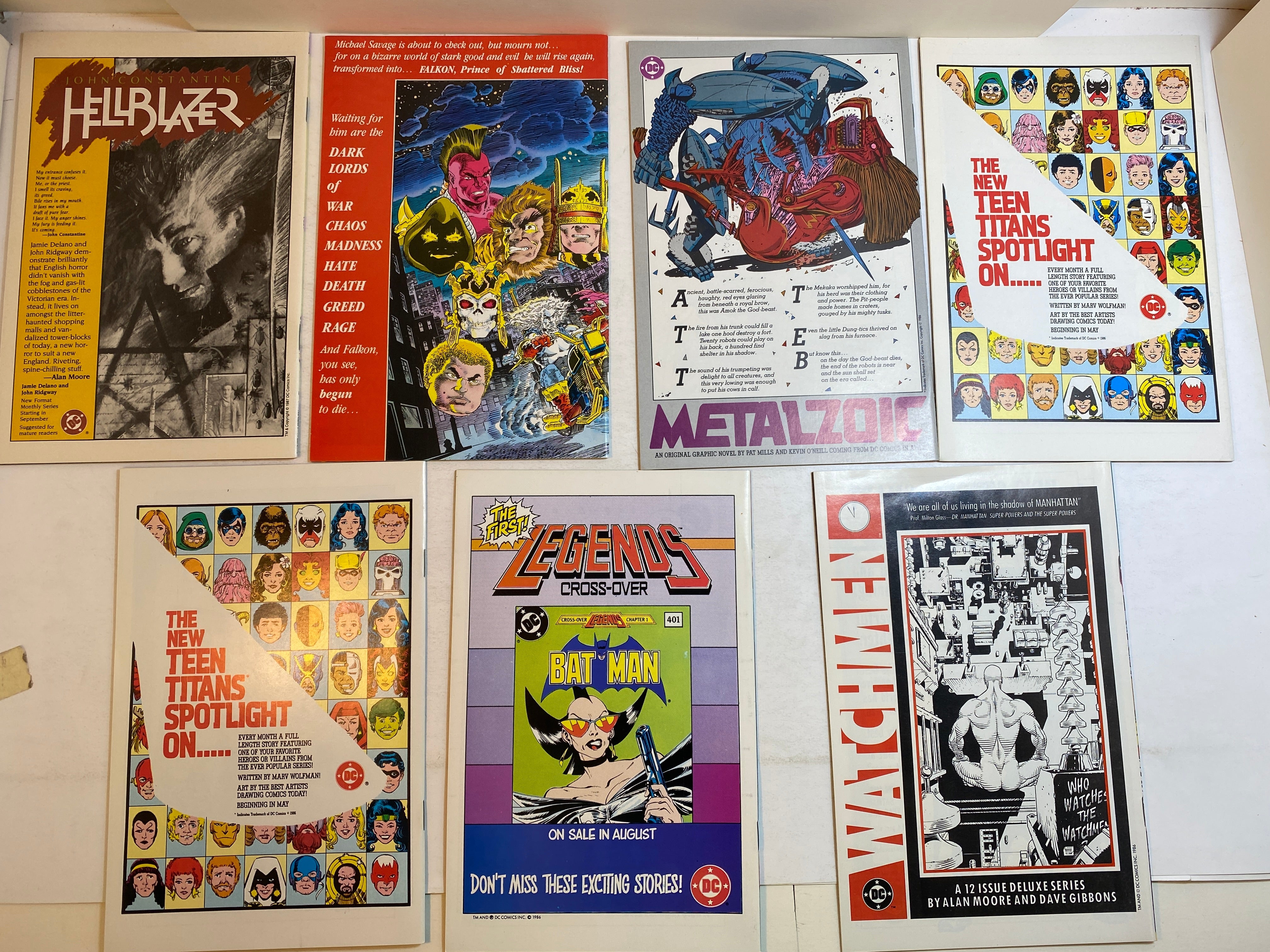 Lot of 7 Lords of the Ultra Realm DC Comics 1986-1987