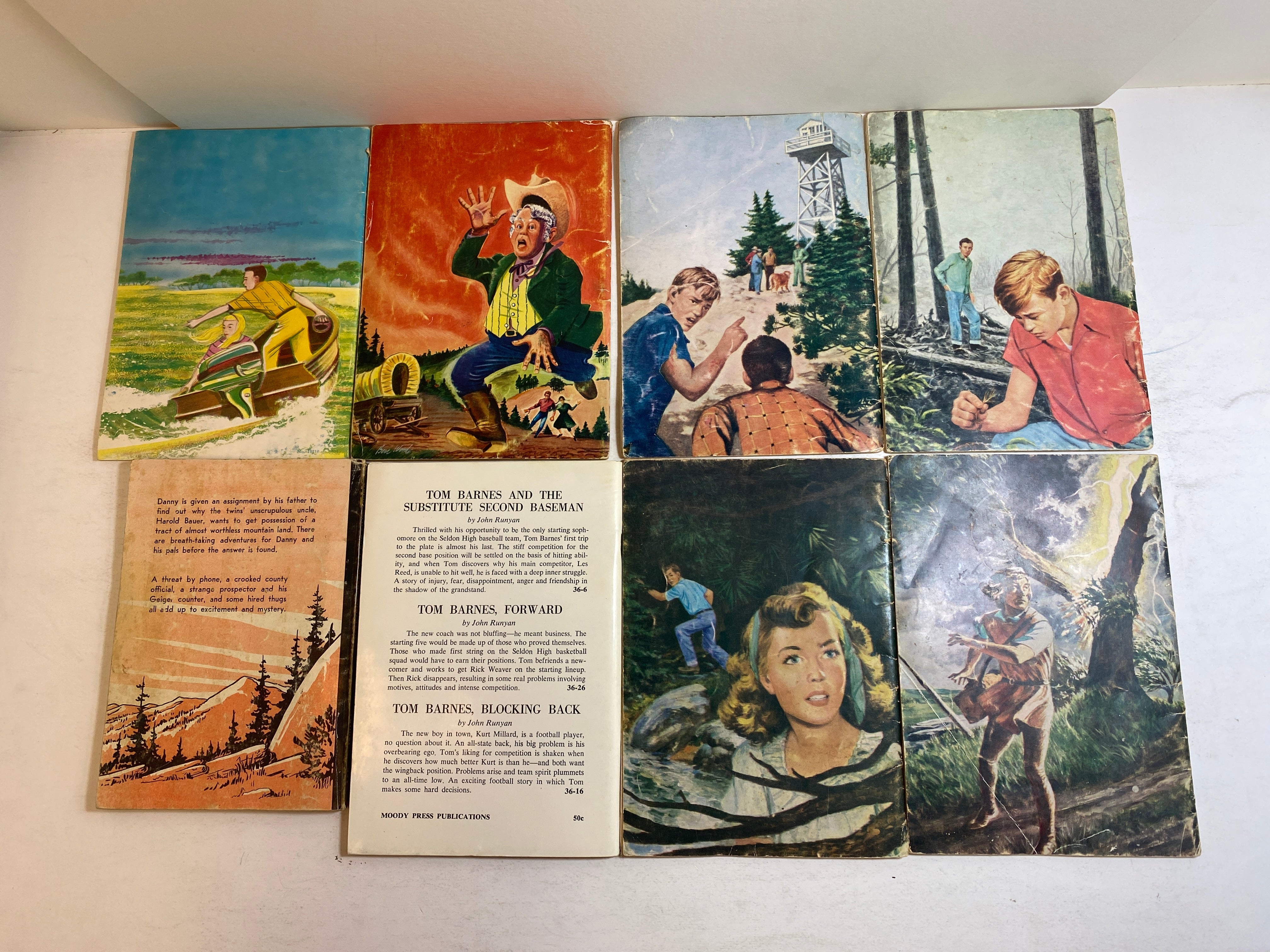 Lot of 7 Moody Press Kids Adventure Series 1955-1964