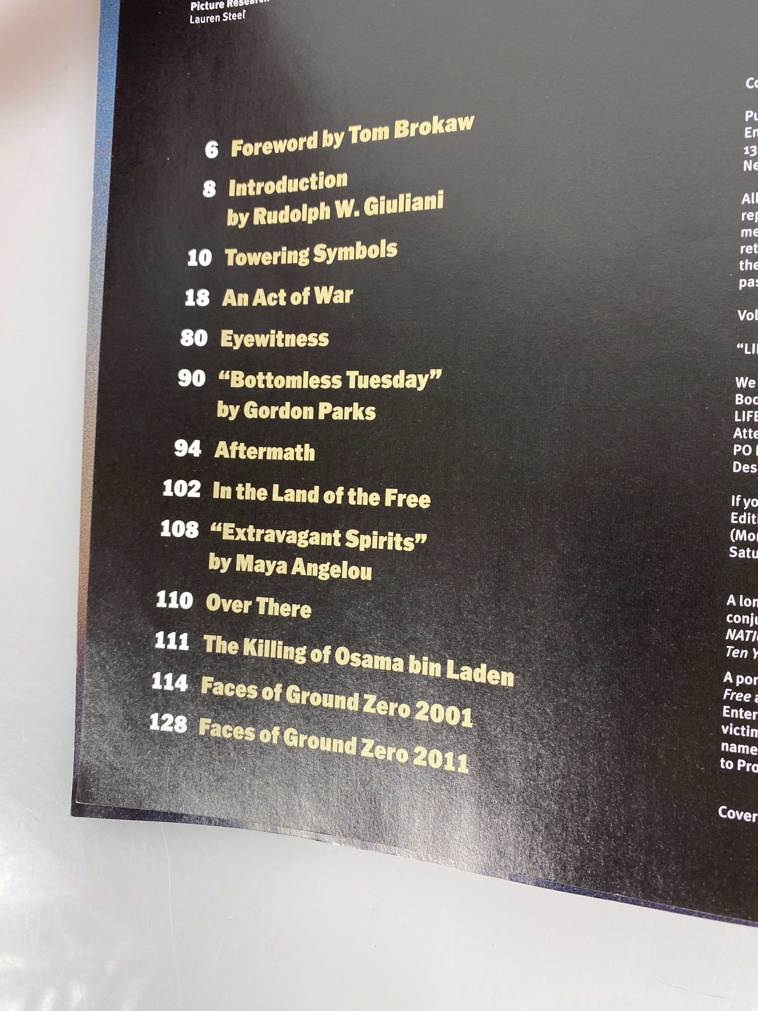 Lot of 7 Time, Life, Newsweek, People September 11 coverage 2001-2011