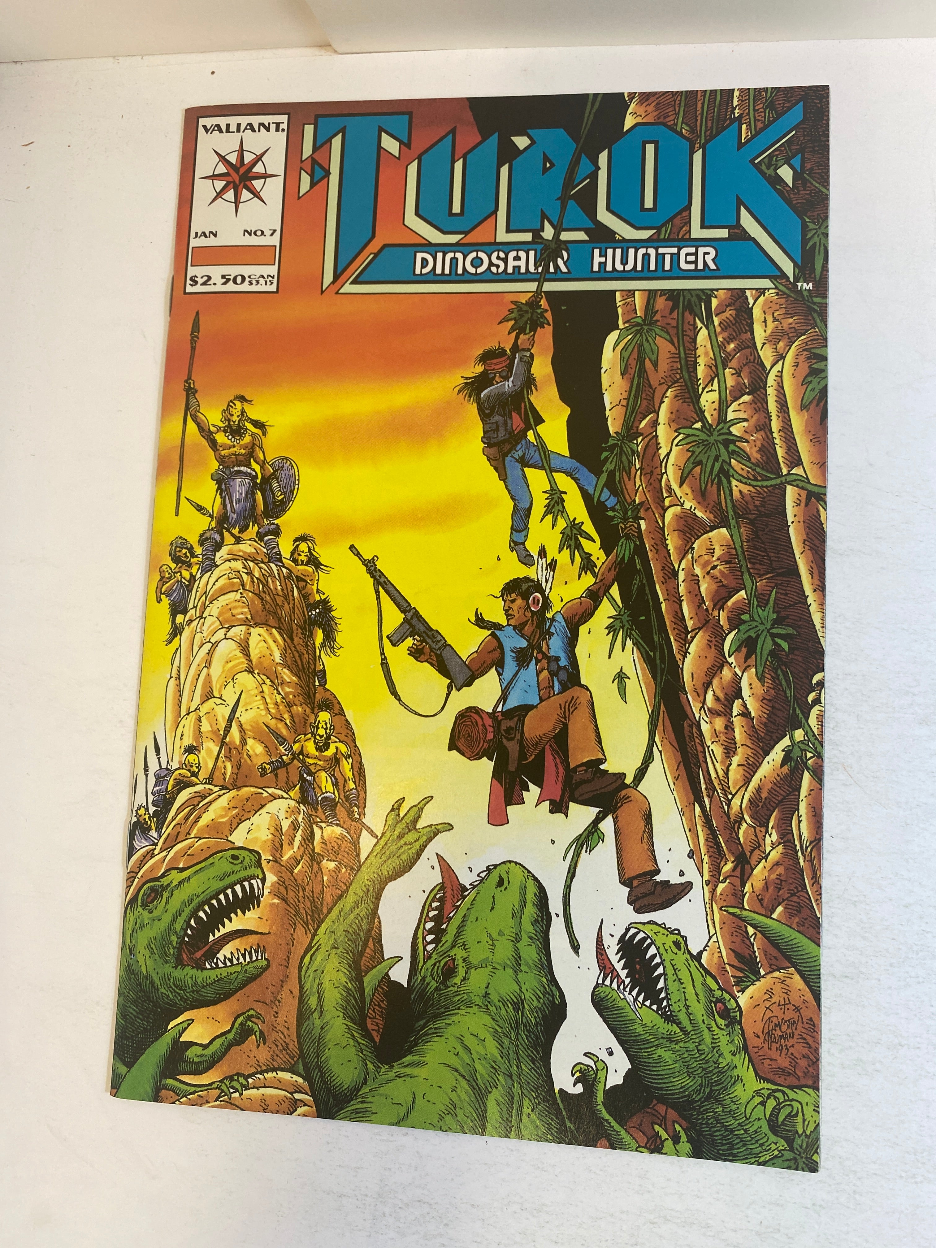 Lot of 7 Turok Dinosaur Hunter Valiant Comics 1994-1995