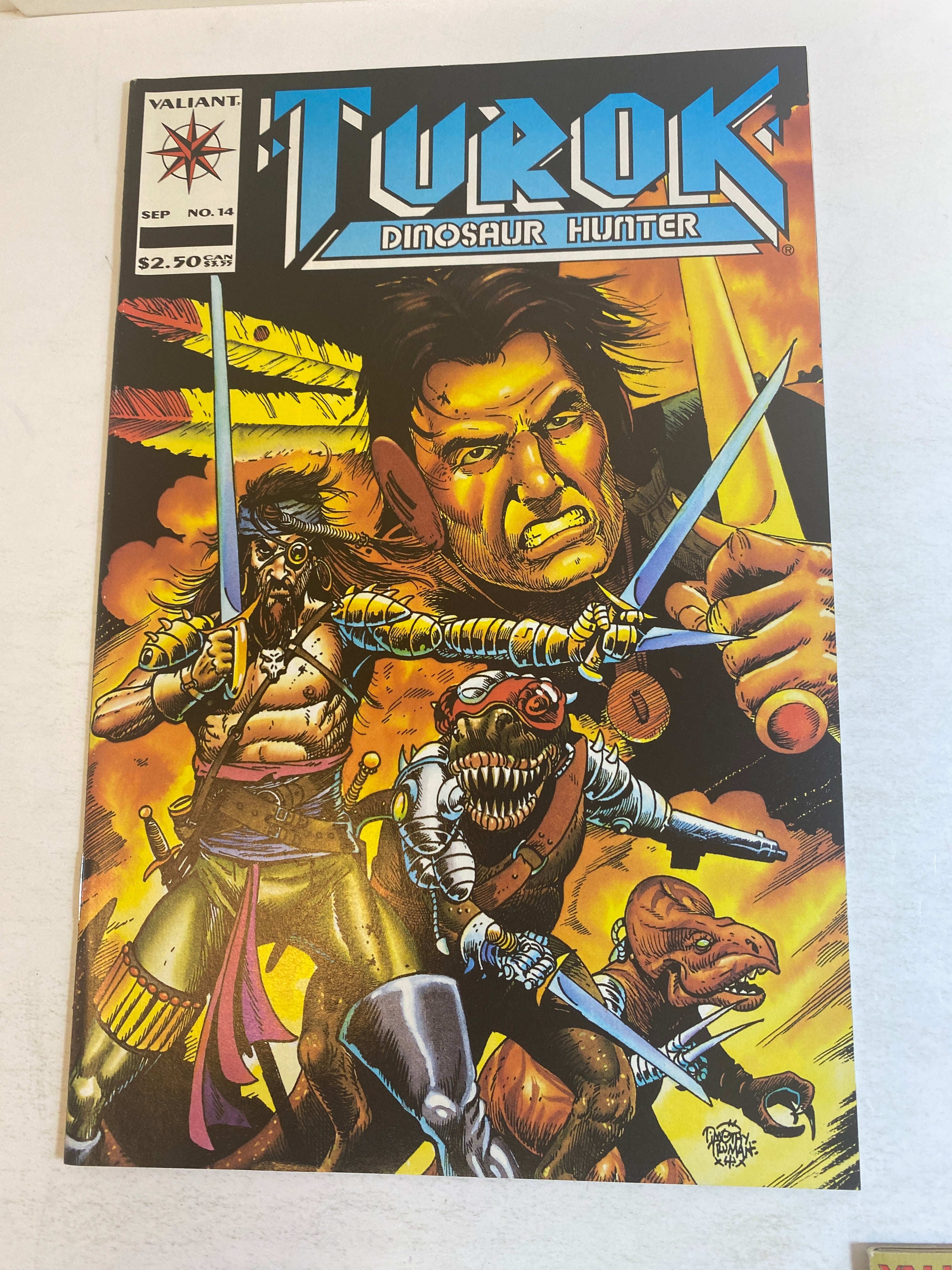 Lot of 7 Turok Dinosaur Hunter Valiant Comics 1994-1995