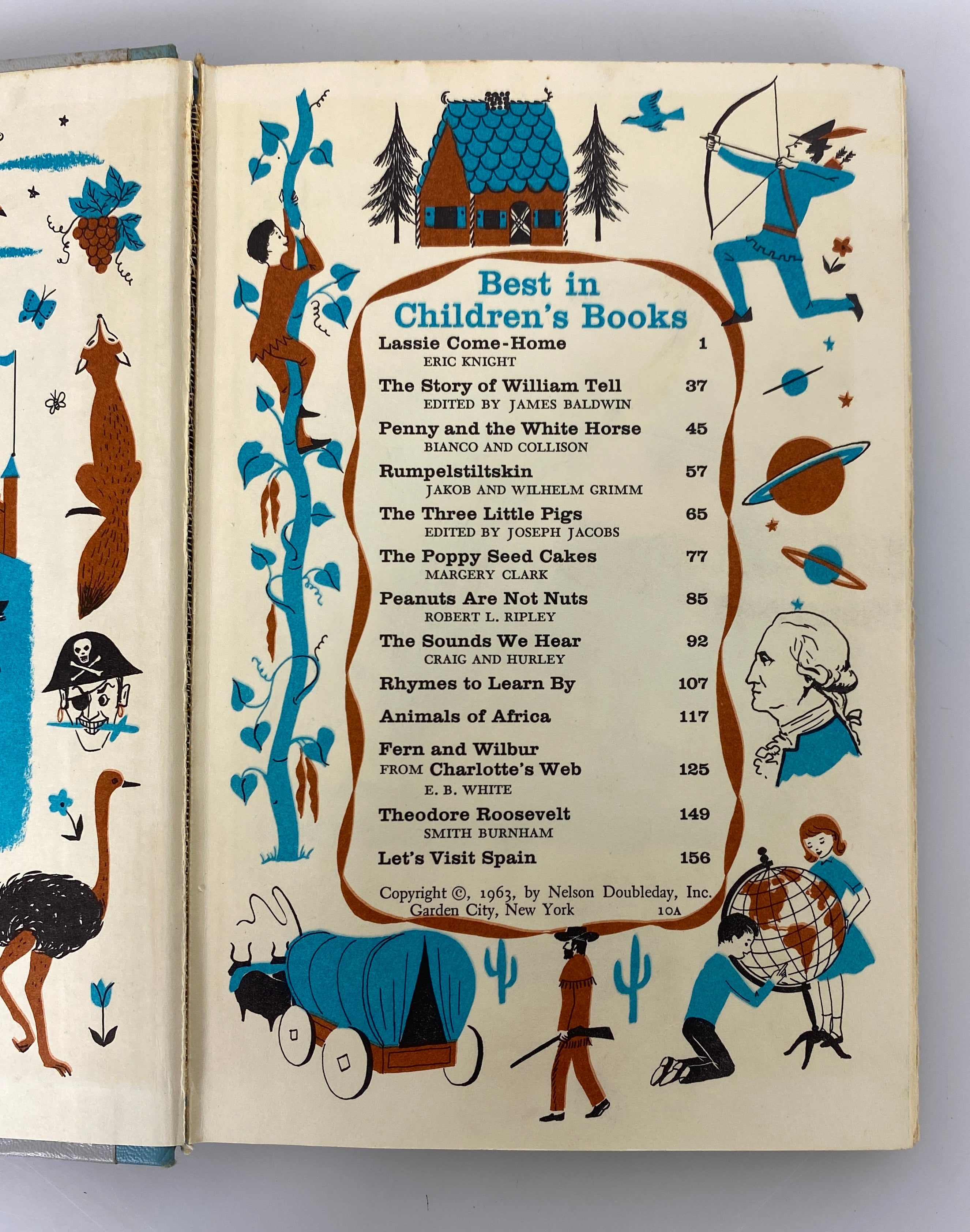 Lot of 8 Best in Children's Books 1957-1963 Vintage HC