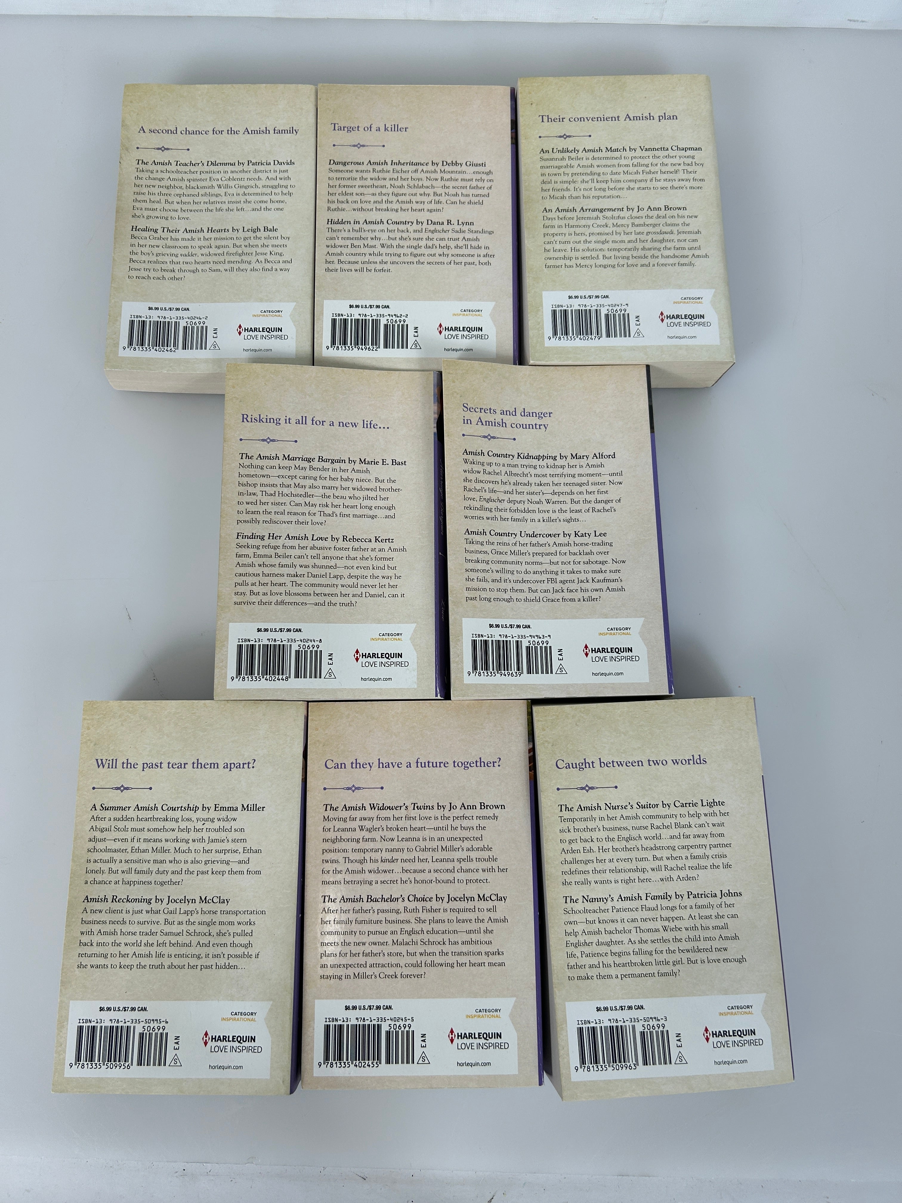 Lot of 8 Love Inspired 2-in-1 Inspired Romance PB