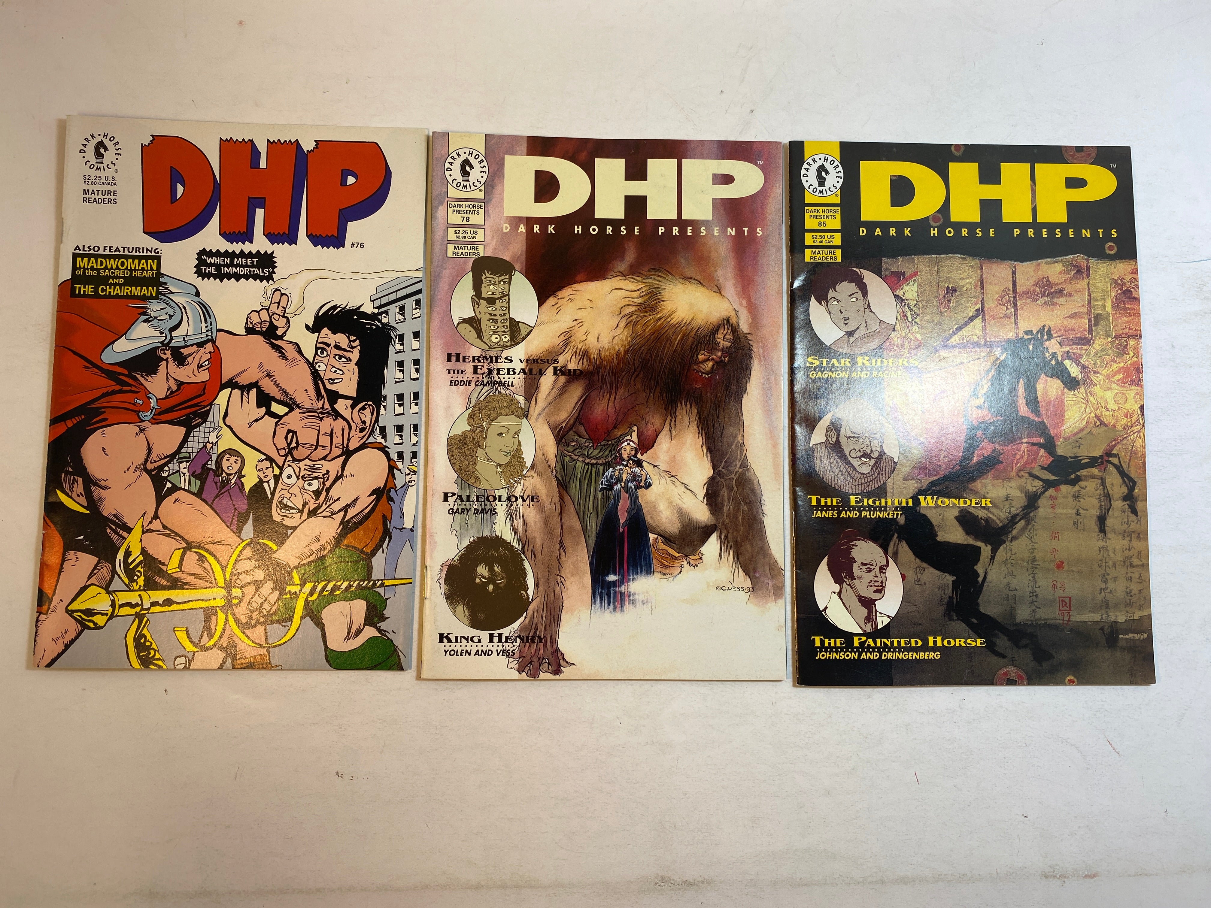 Lot of 9 Dark Horse Presents Comic Books 1989-1994