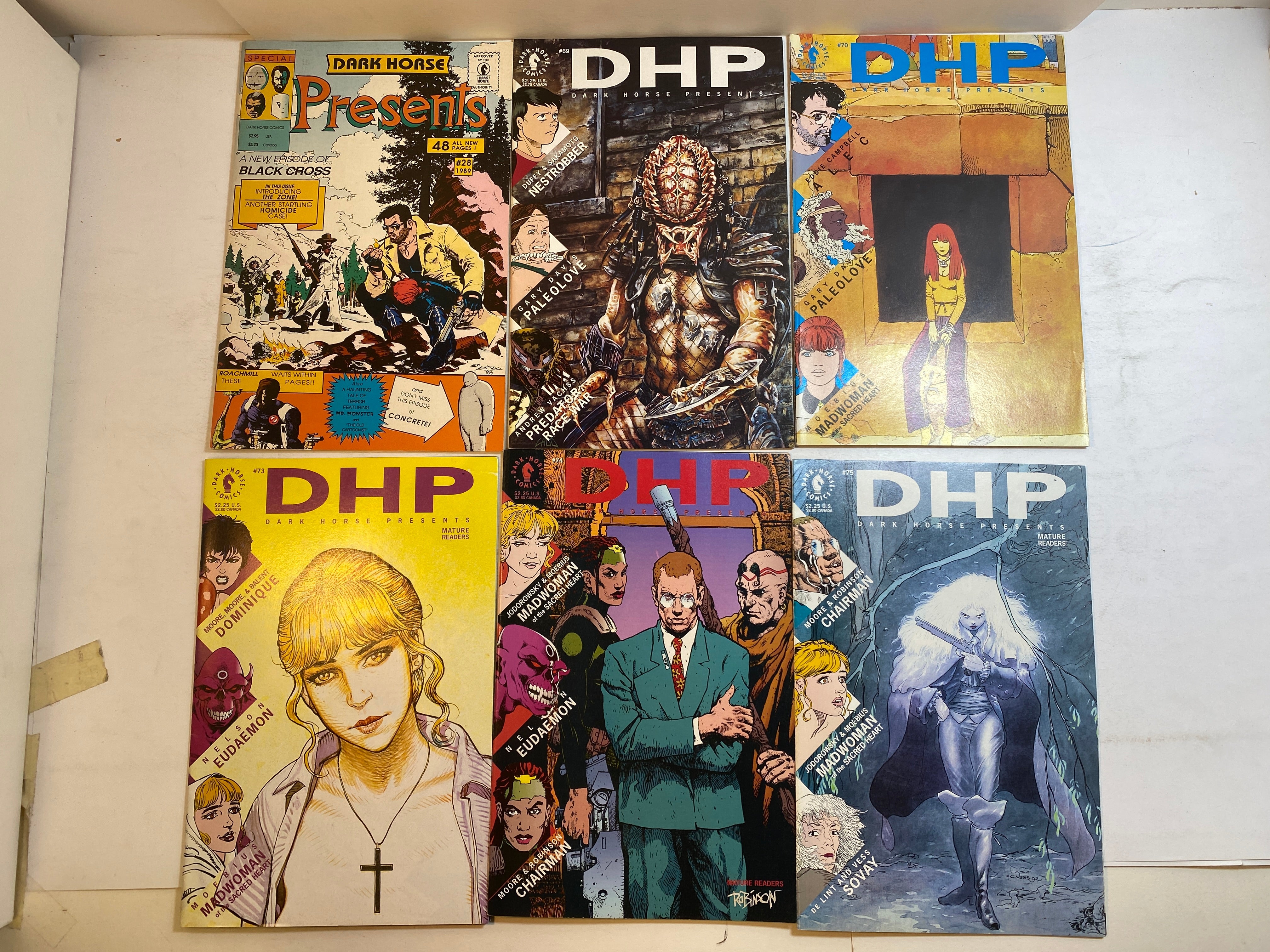 Lot of 9 Dark Horse Presents Comic Books 1989-1994